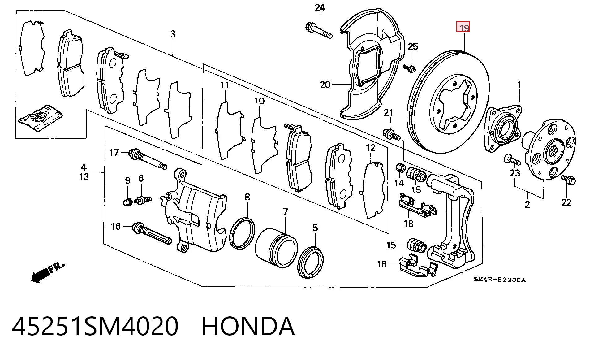 45251SM4020 Honda