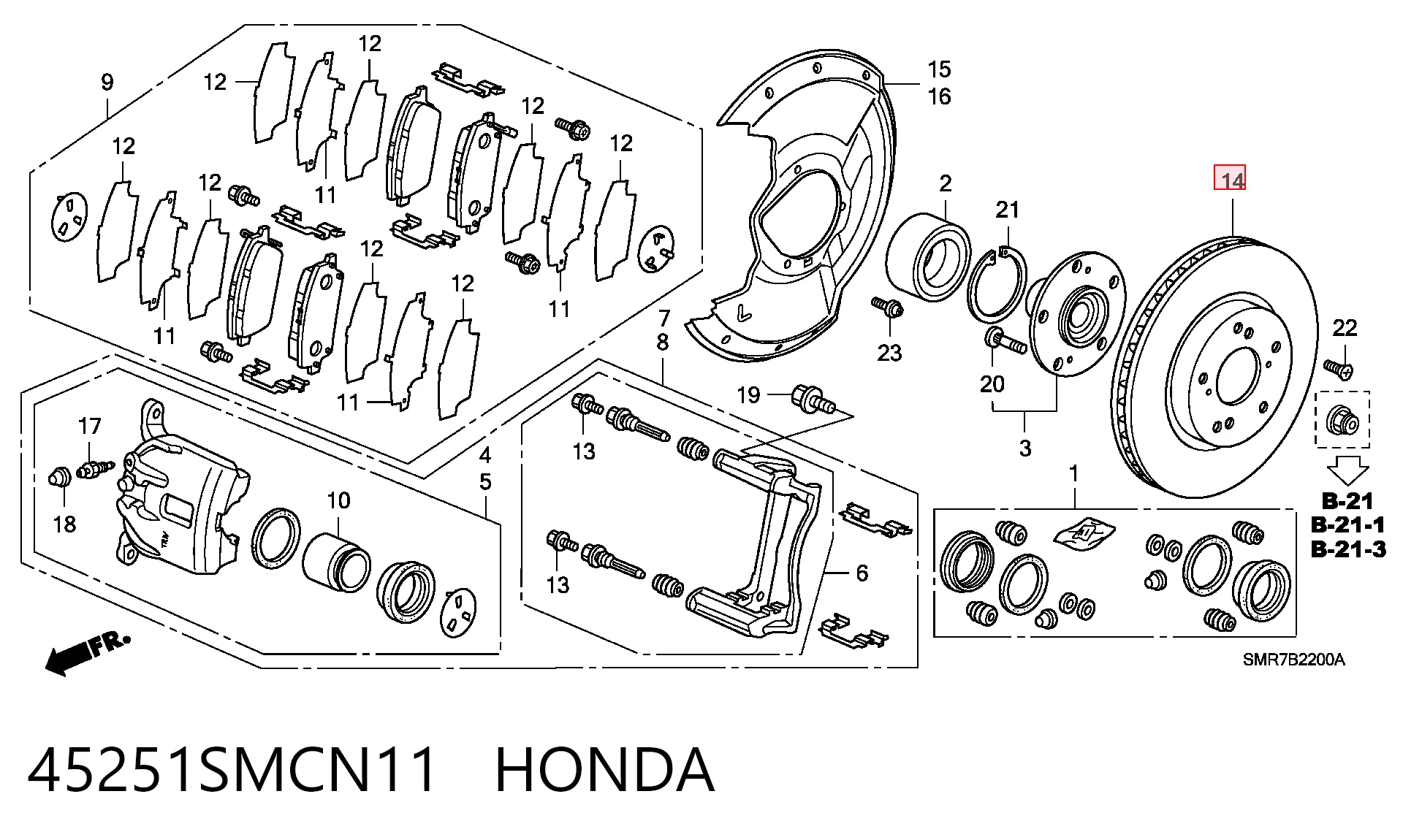 45251SMCN11 Honda