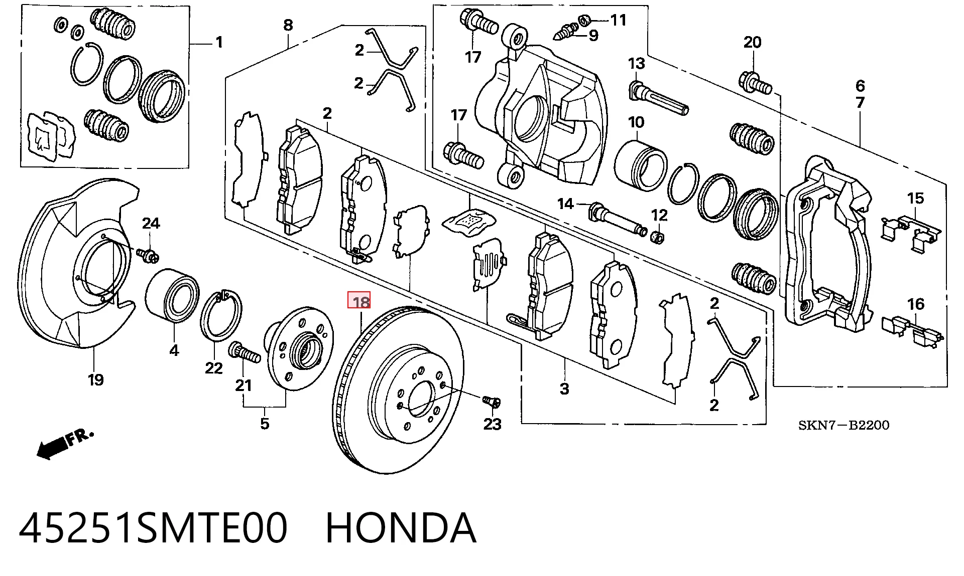 45251SMTE00 Honda