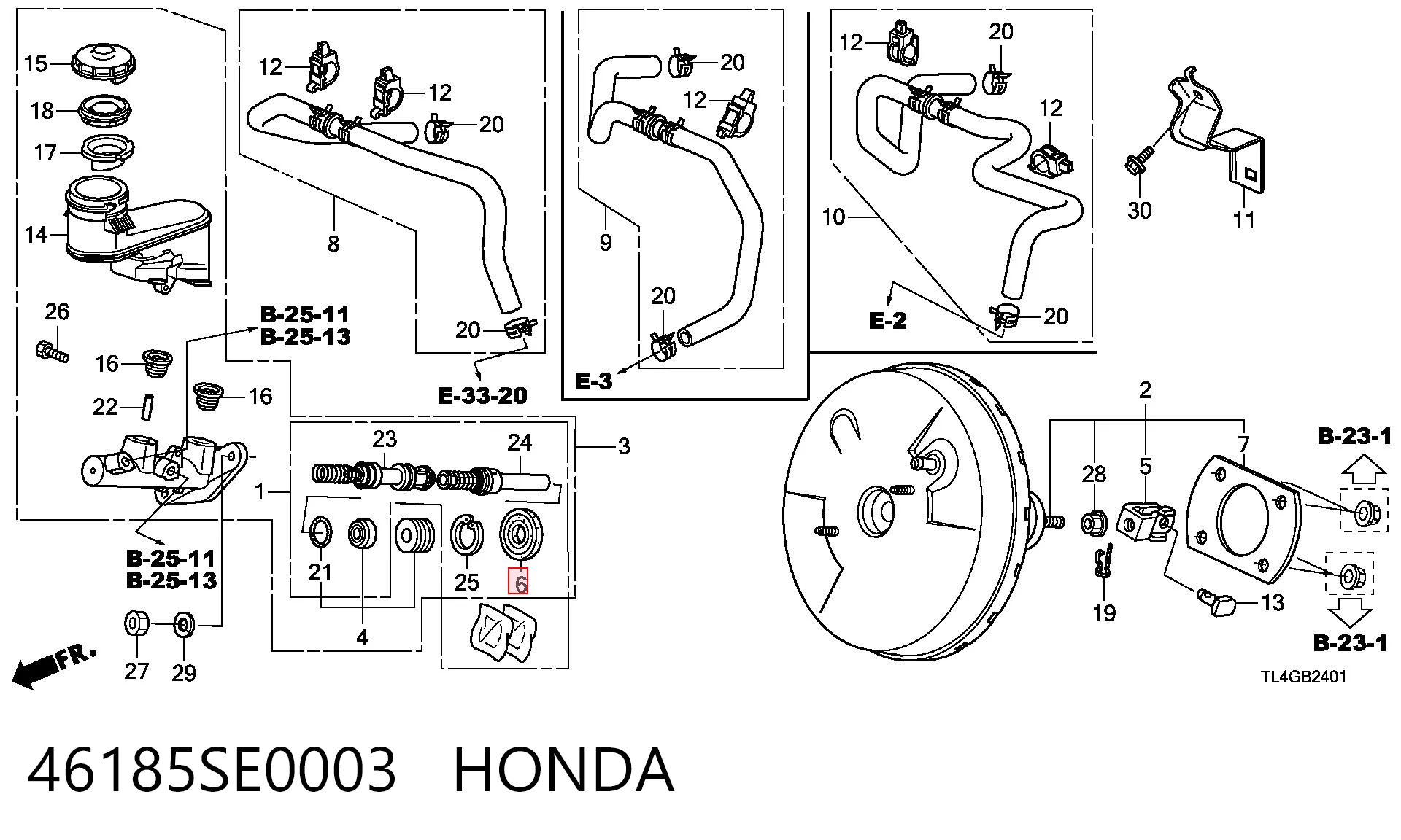 46185SE0003 Honda 