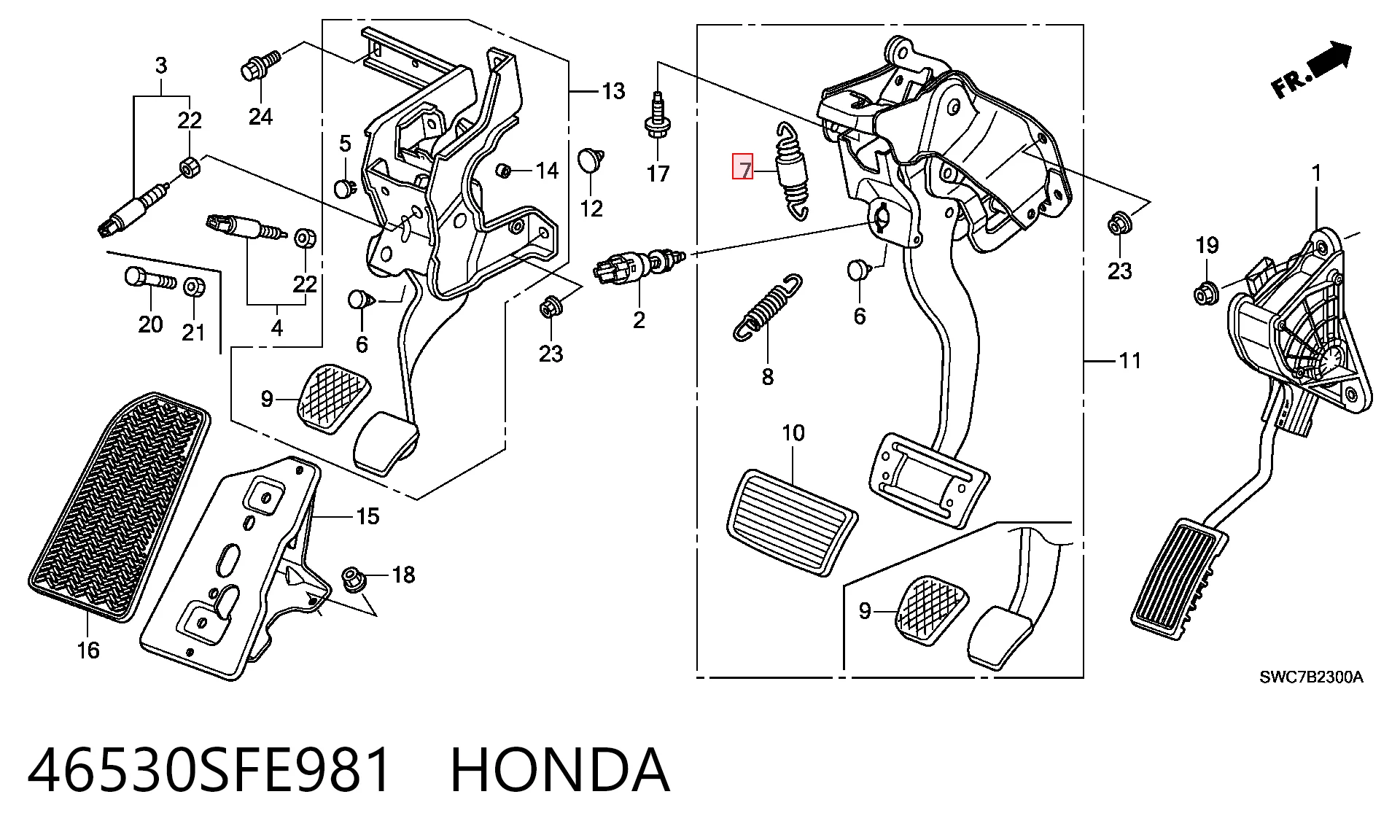46530SFE981 Honda