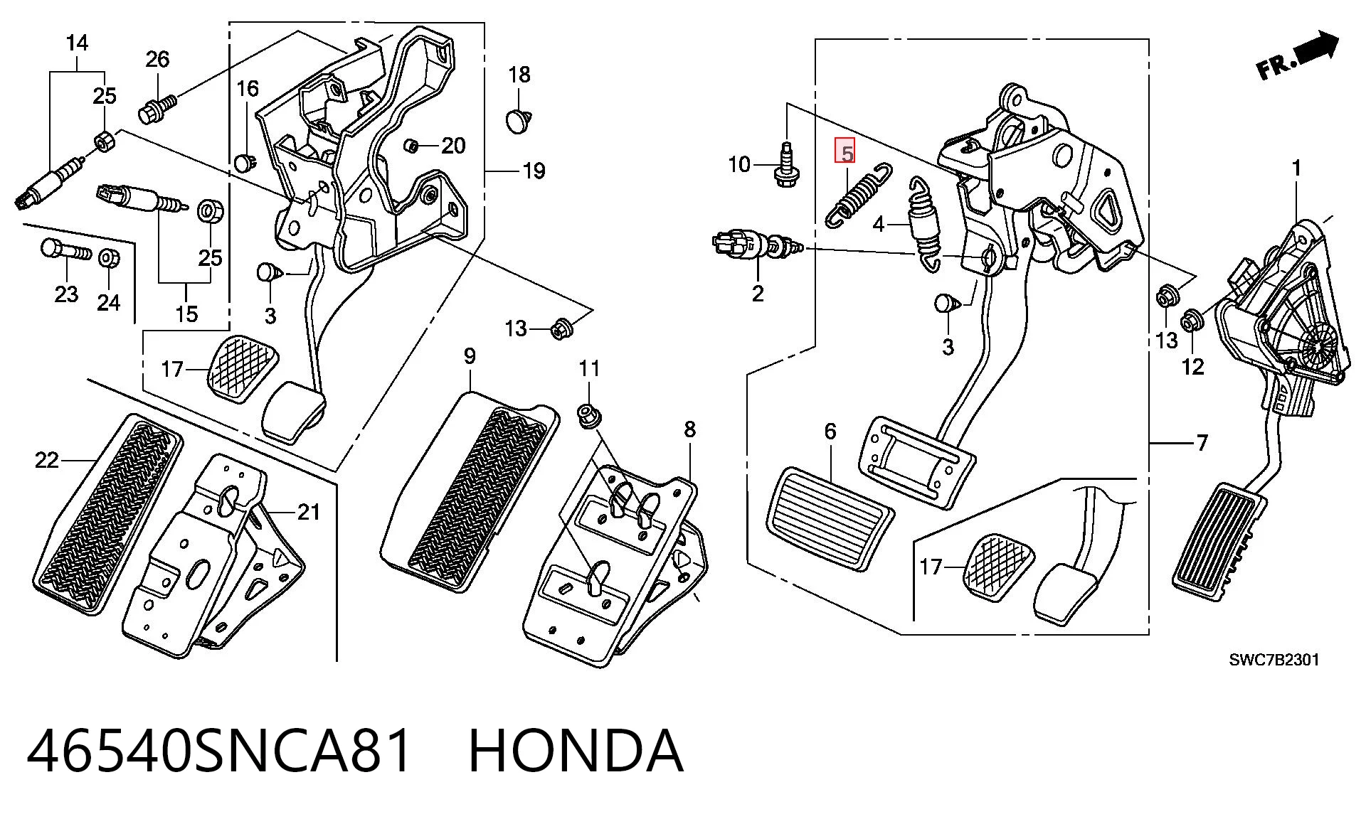 46540SNCA81 Honda