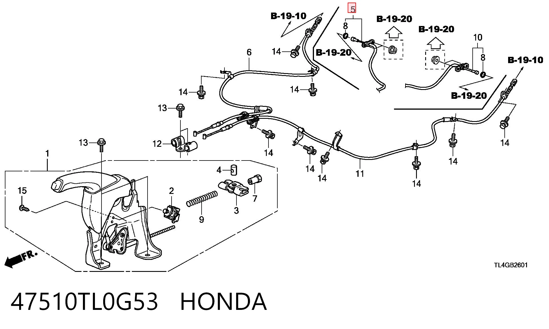 47510TL0G53 Honda
