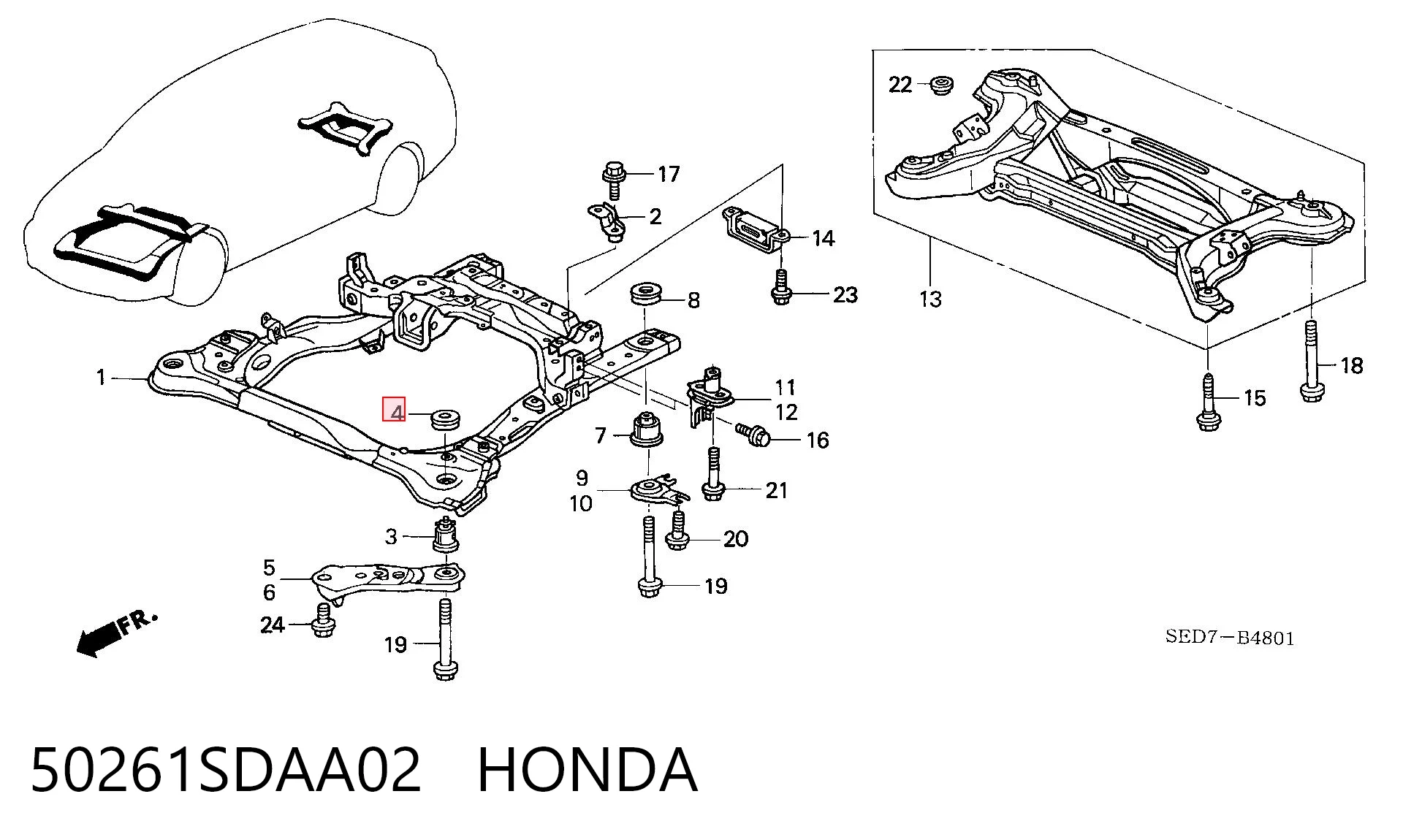 50261SDAA02 Honda