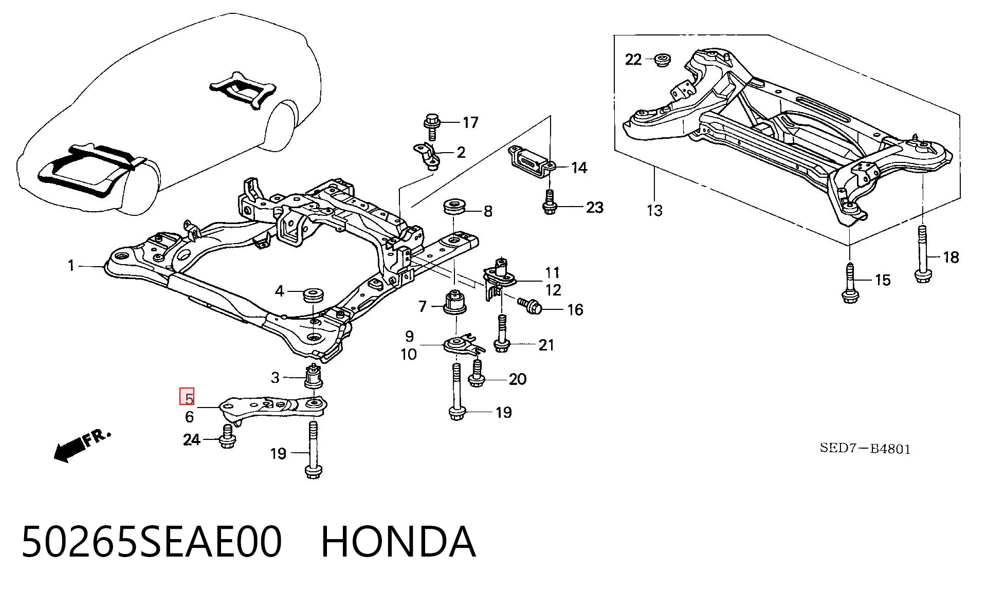 50265SEAE00 Honda