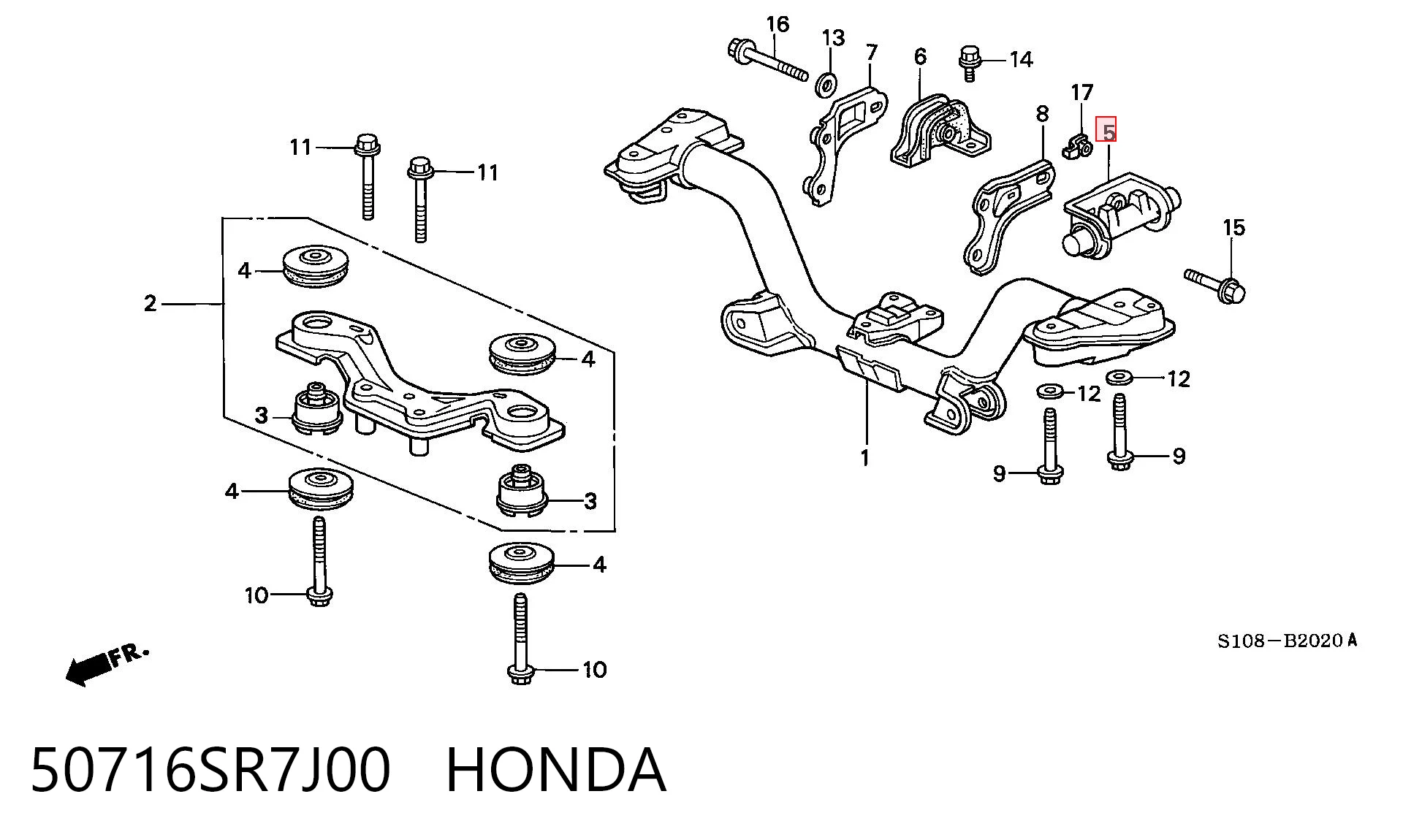 50716SR7J00 Honda