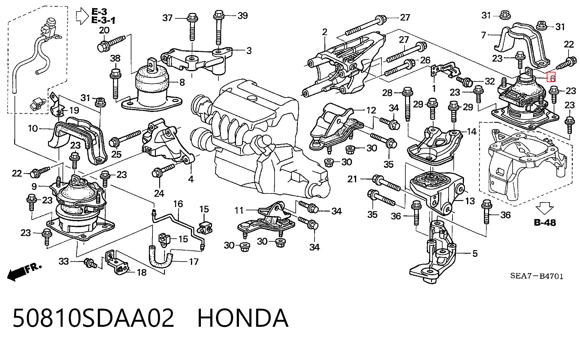 50810SDAA02 Honda