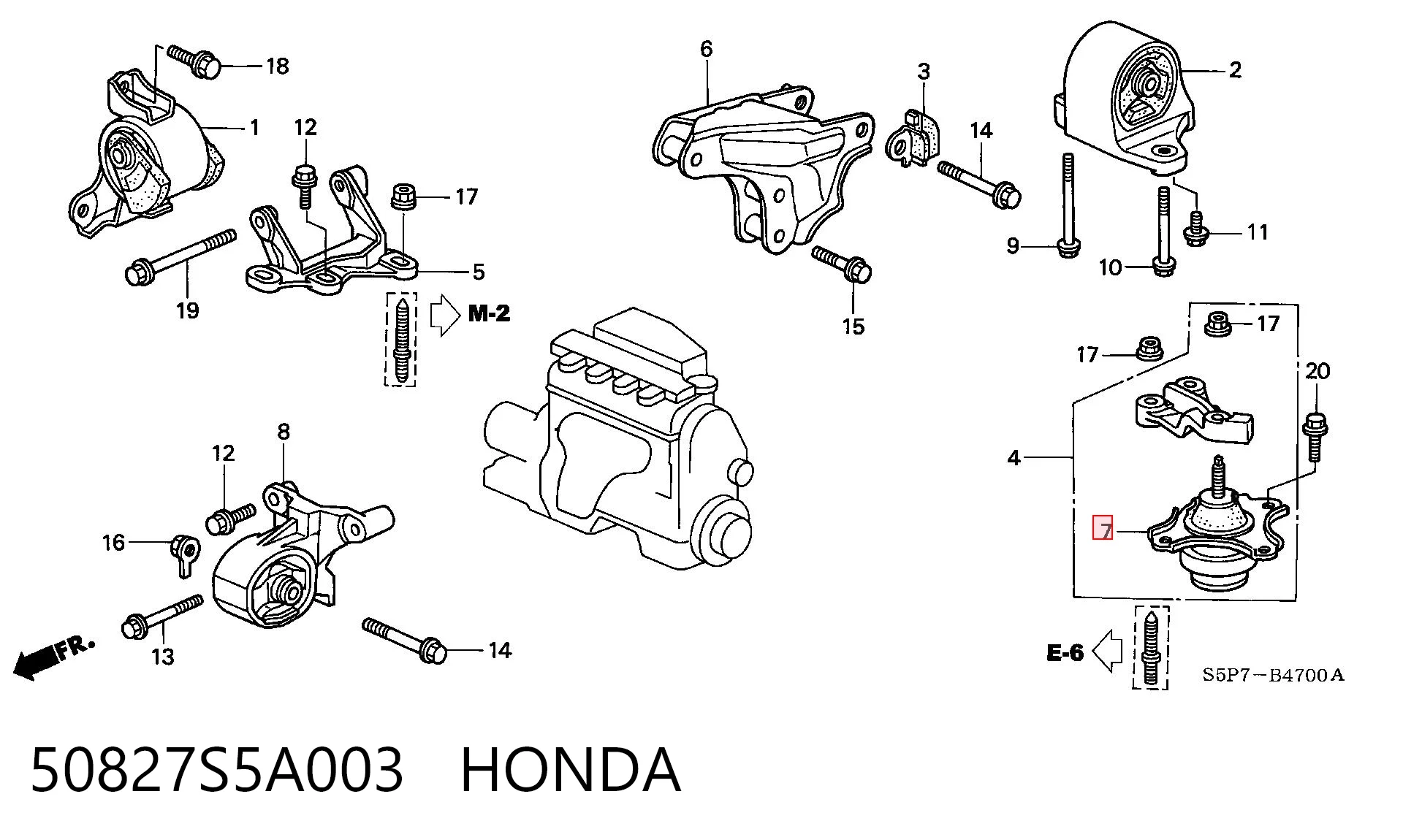 50827S5A003 Honda