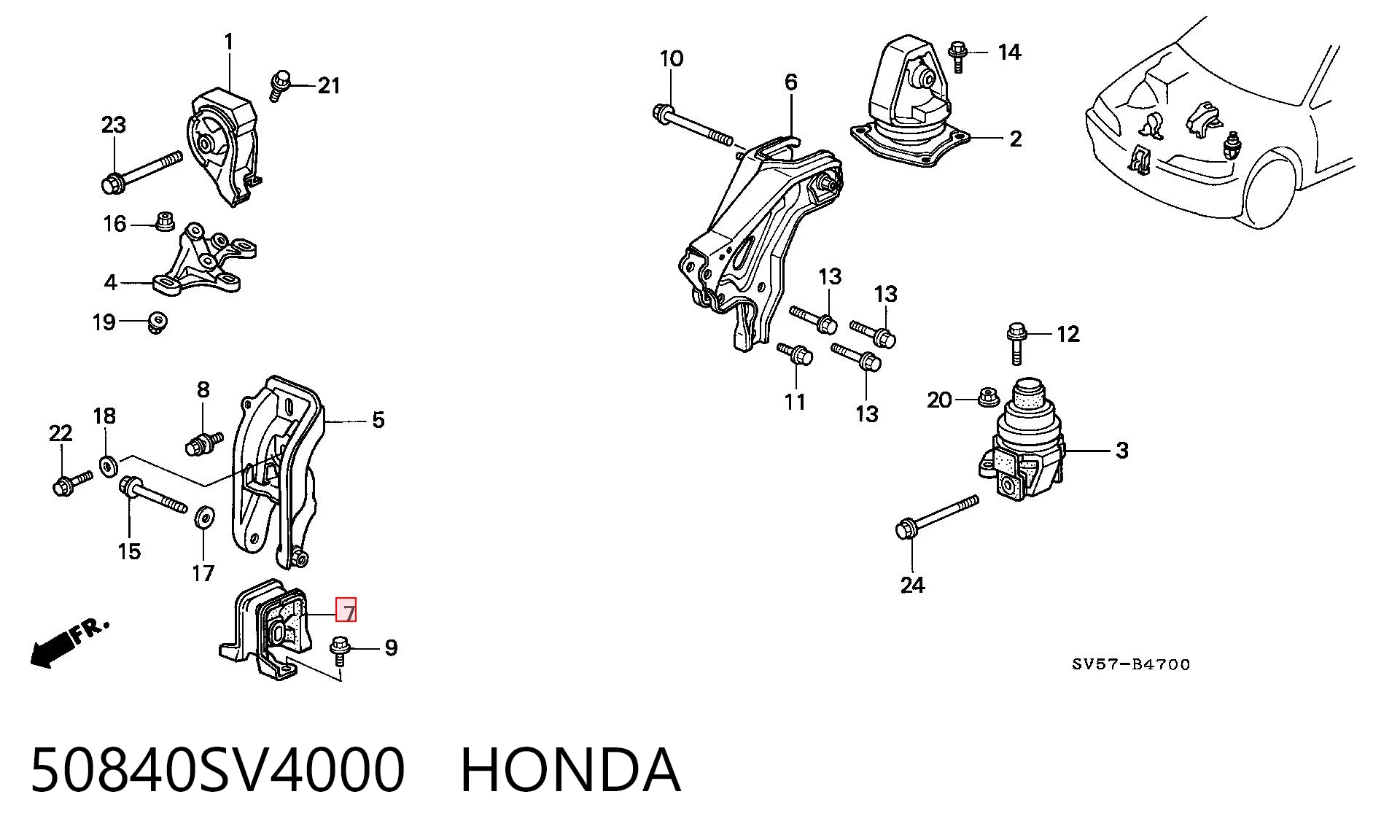 50840SV4000 Honda