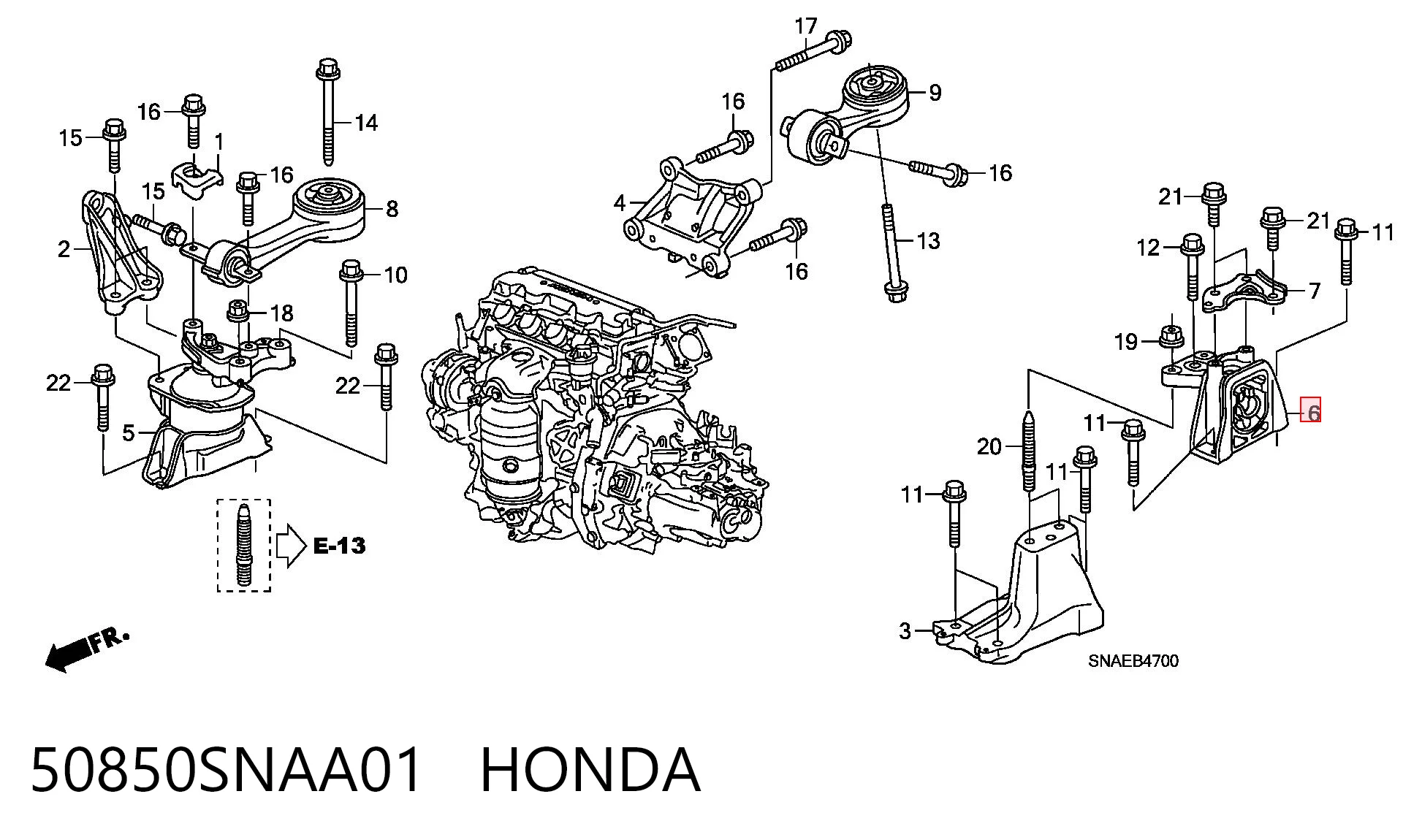 50850SNAA01 Honda