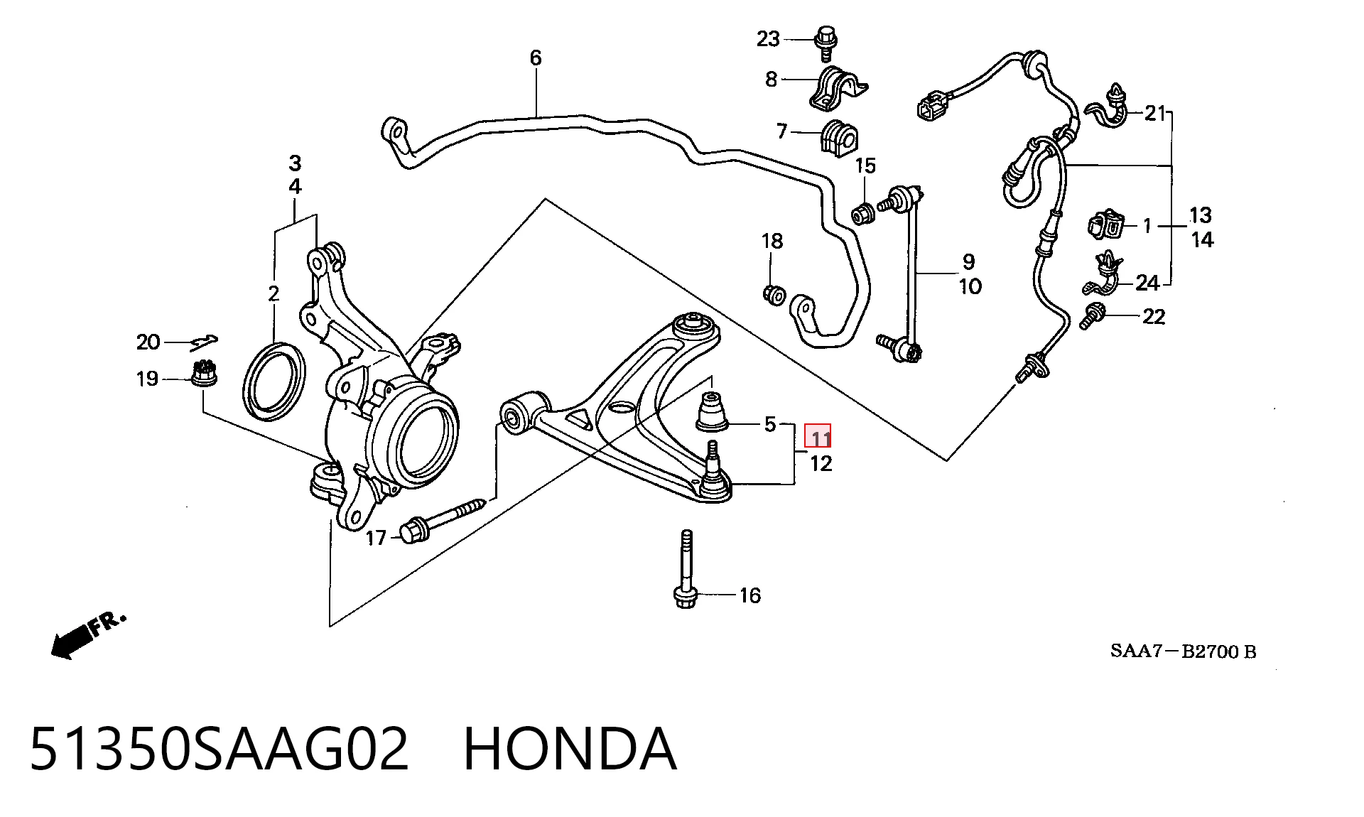 51350SAAG02 Honda