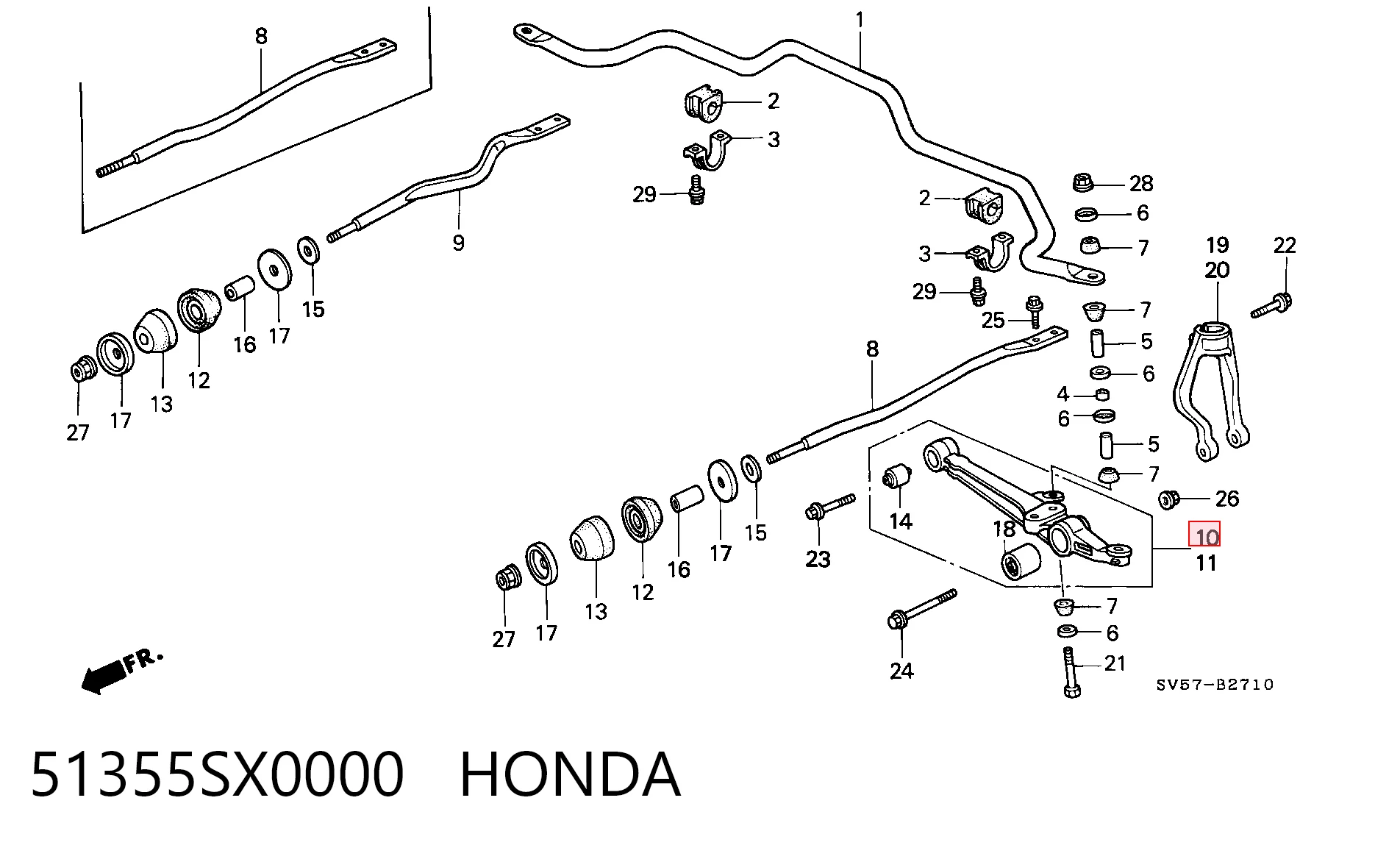 51355SX0000 Honda