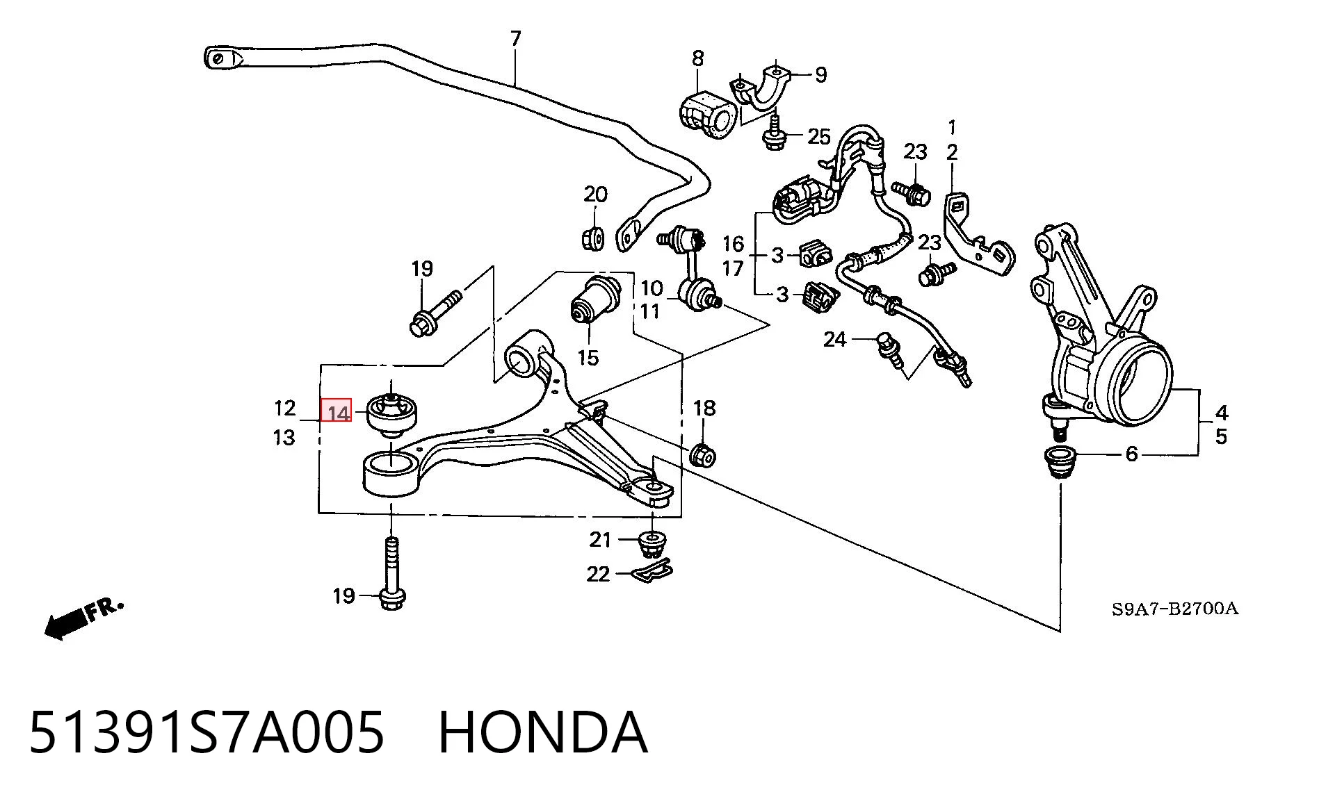 51391S7A005 Honda