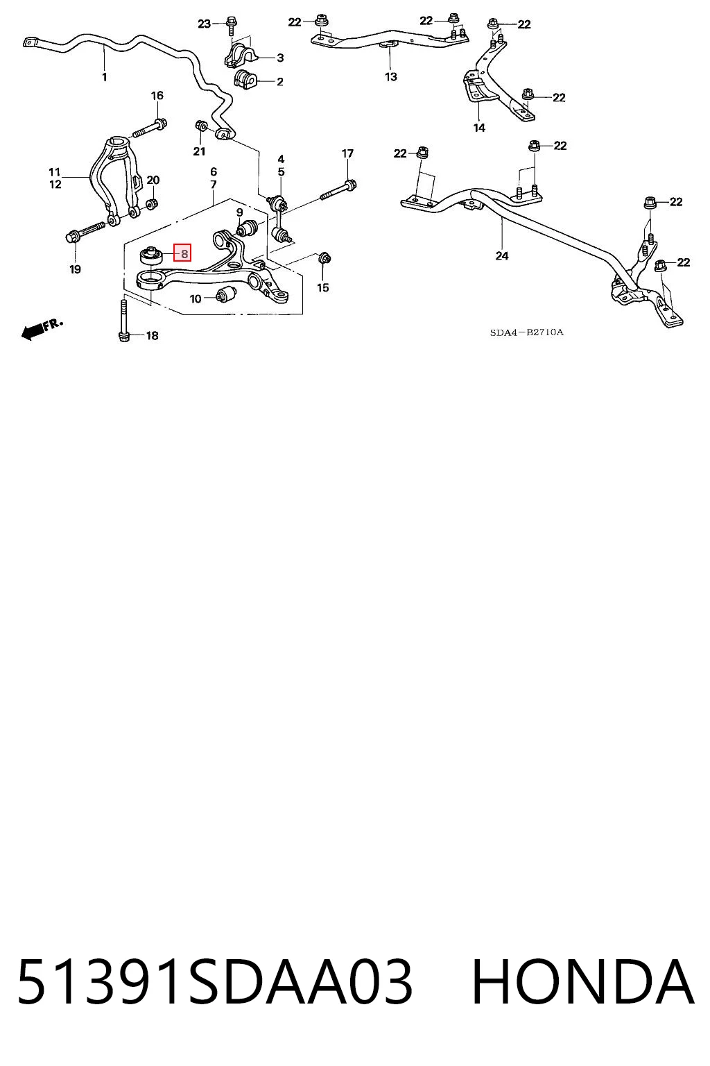 51391SDAA03 Honda