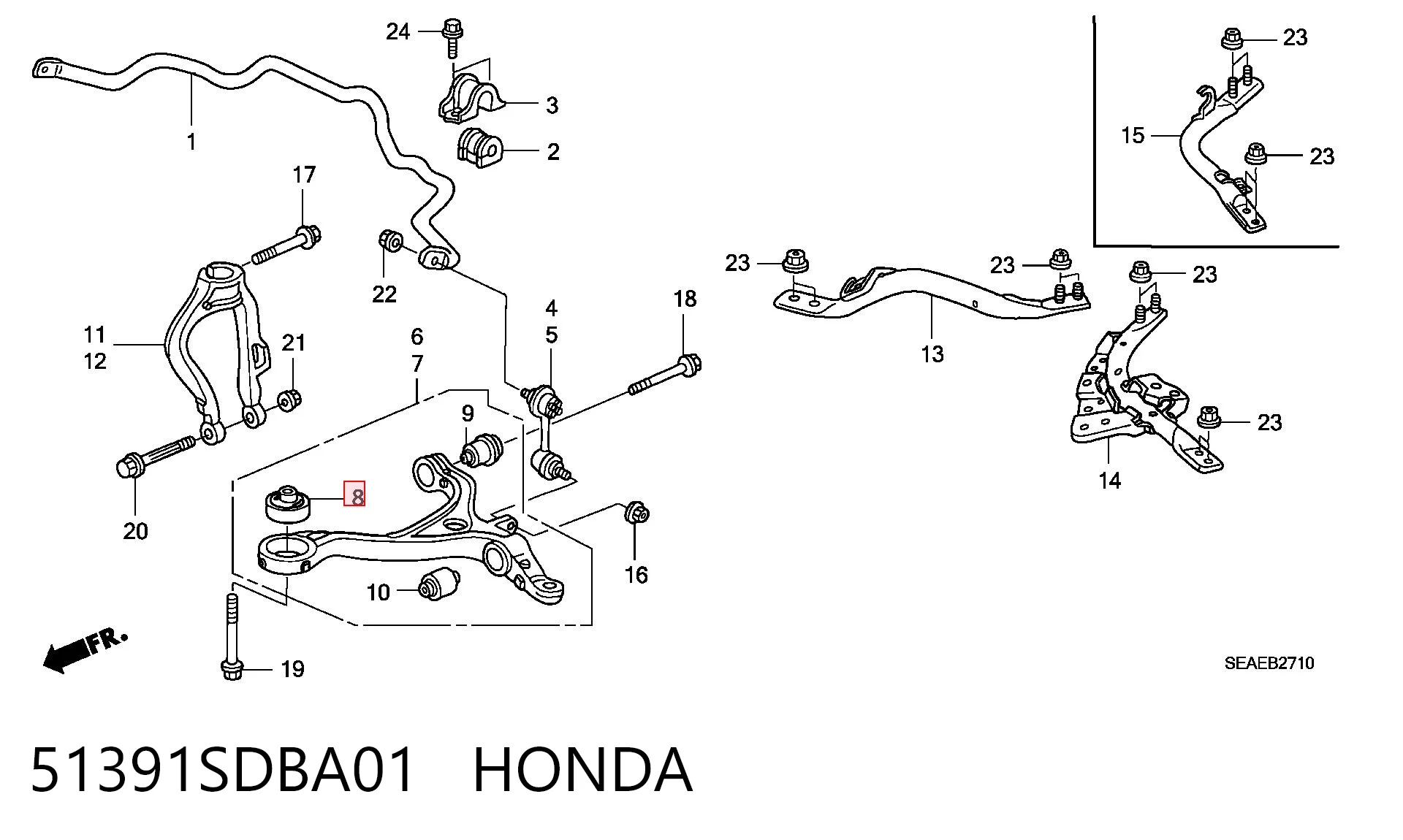 51391SDBA01 Honda