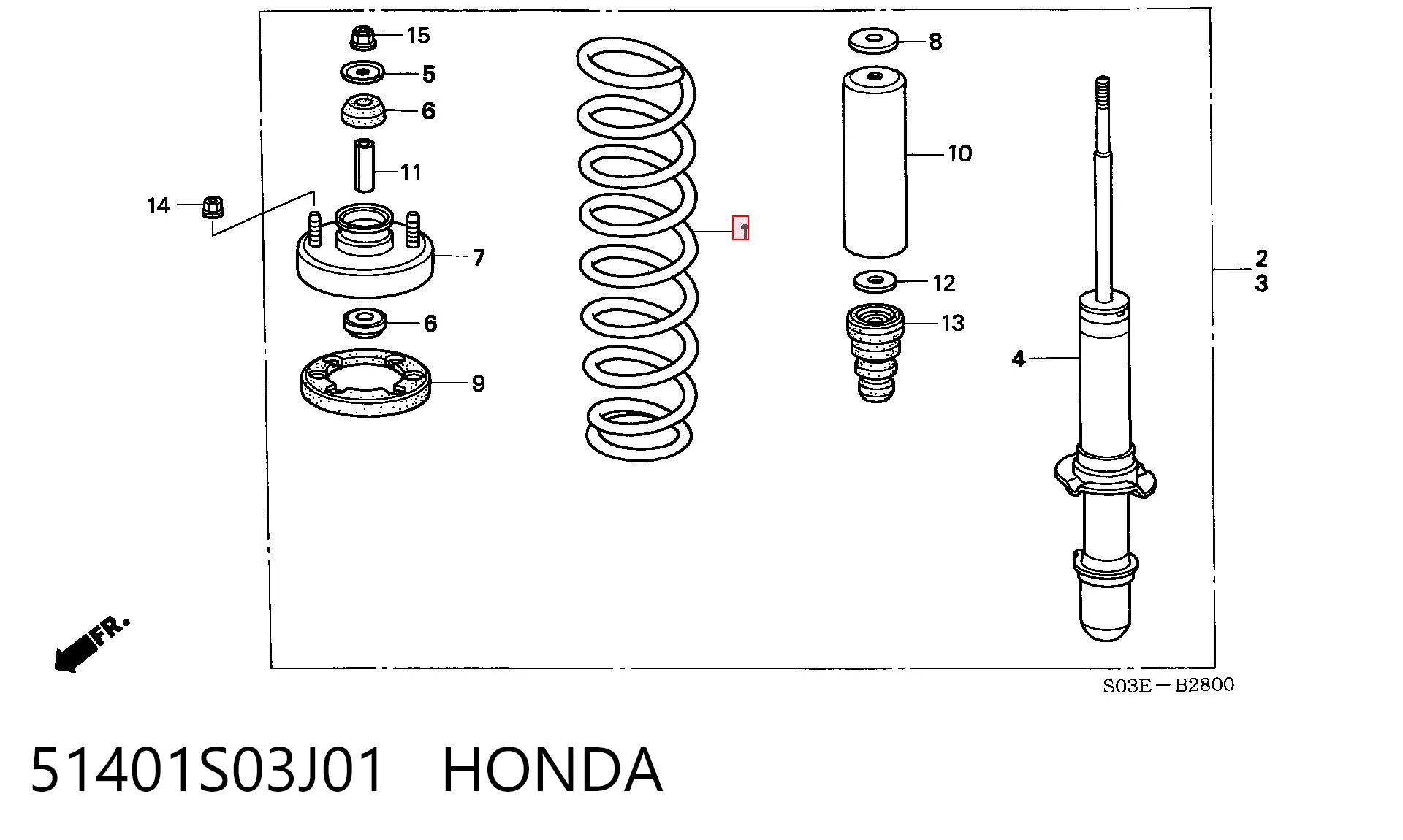 Mola dianteira Honda Civic VI MA,MB ao melhor preço