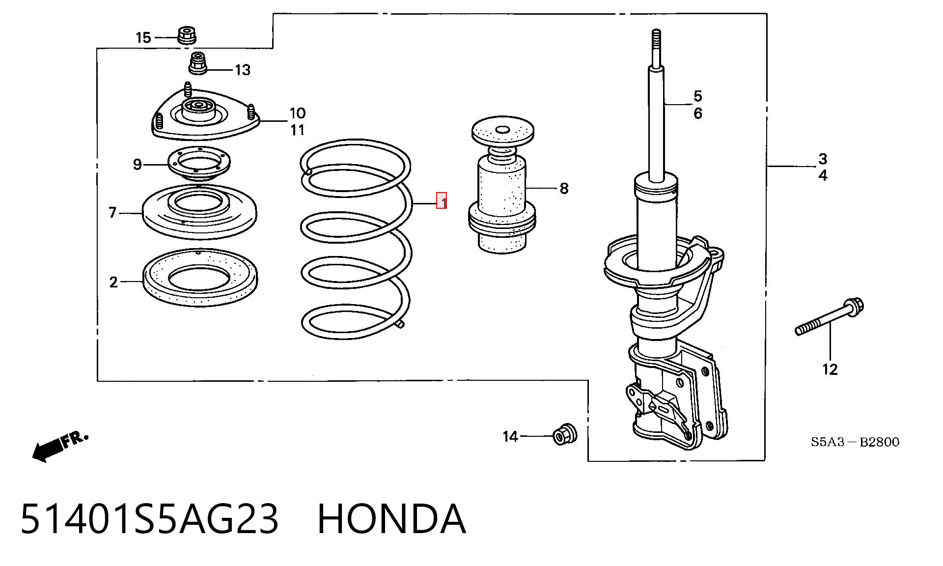 Mola dianteira Honda Civic VII EM ao melhor preço