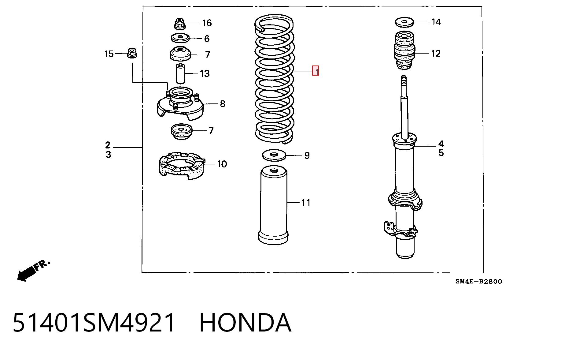 Mola dianteira Honda Accord preço, a partir de 39,07 USD