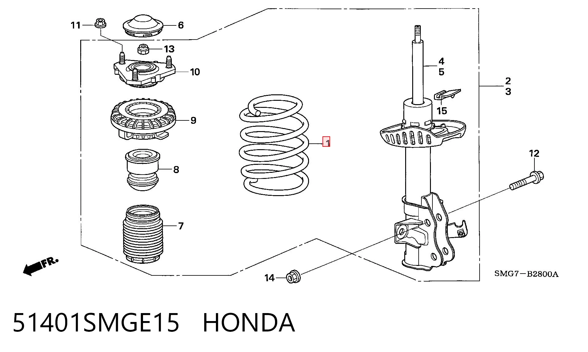 Mola dianteira Honda Civic VIII FK, FN ao melhor preço