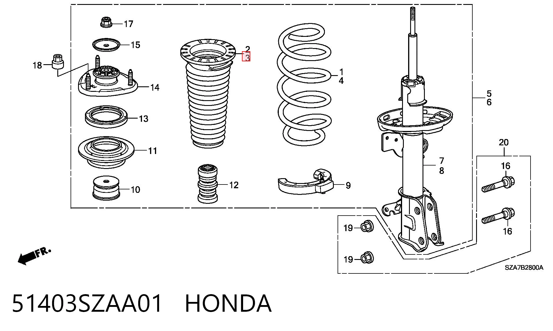 51403SZAA01 Honda