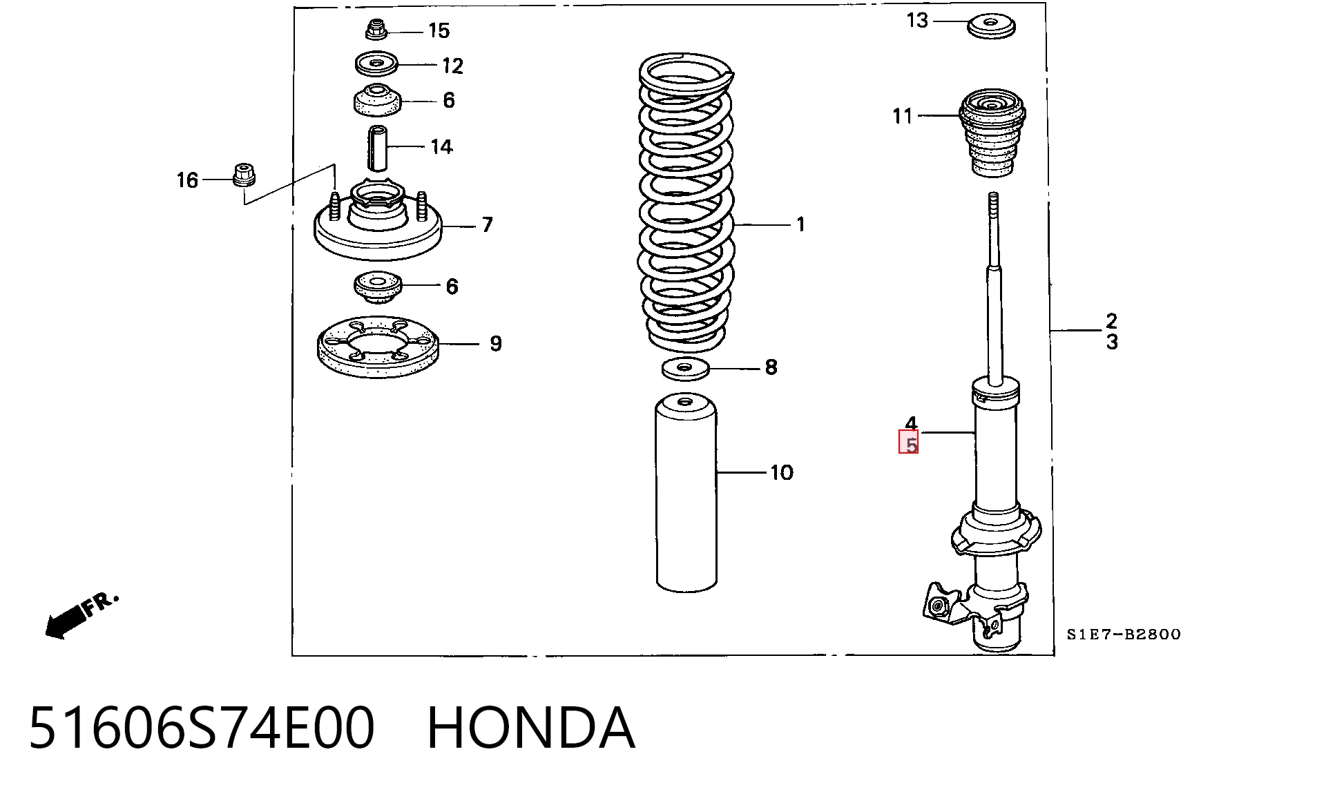 51606S74E00 Honda