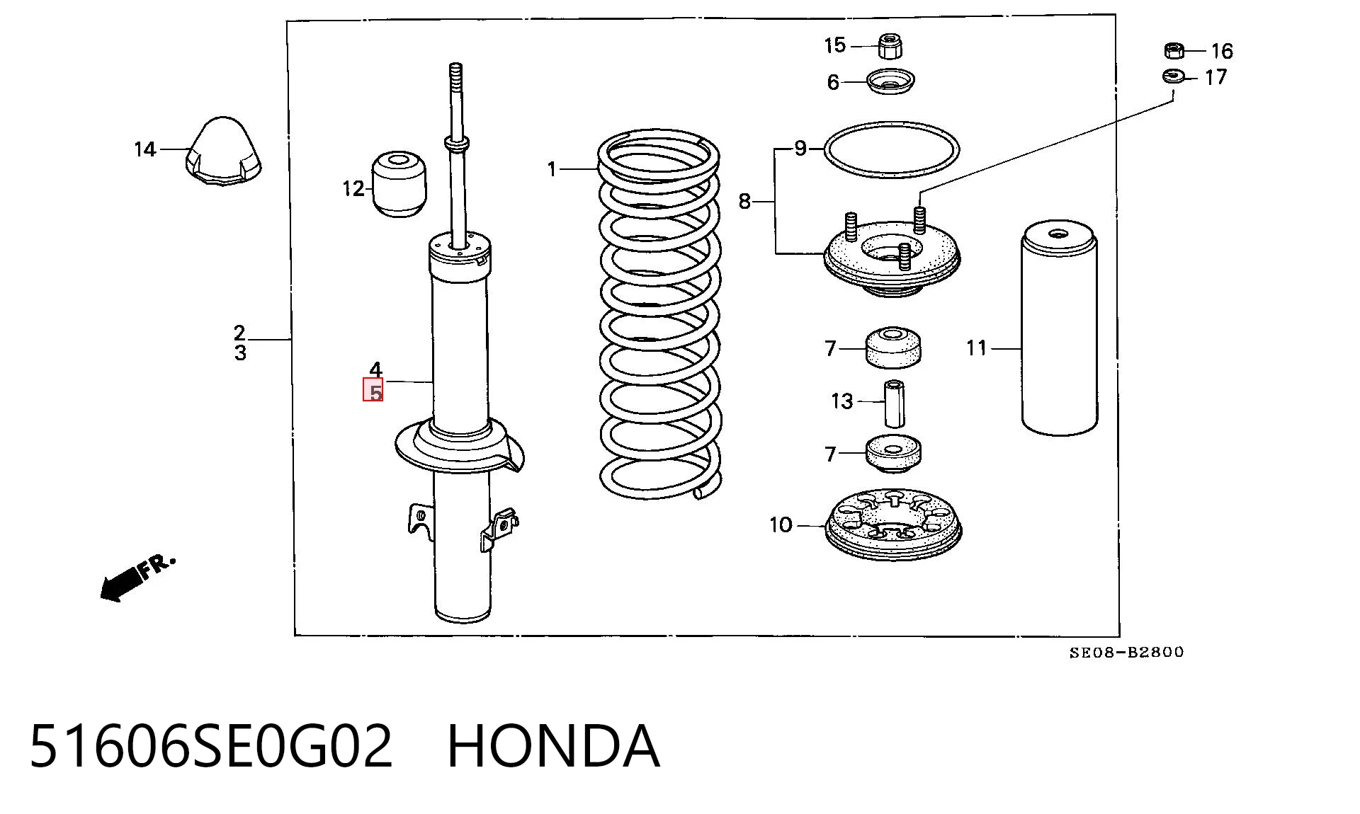 51606SE0G02 Honda