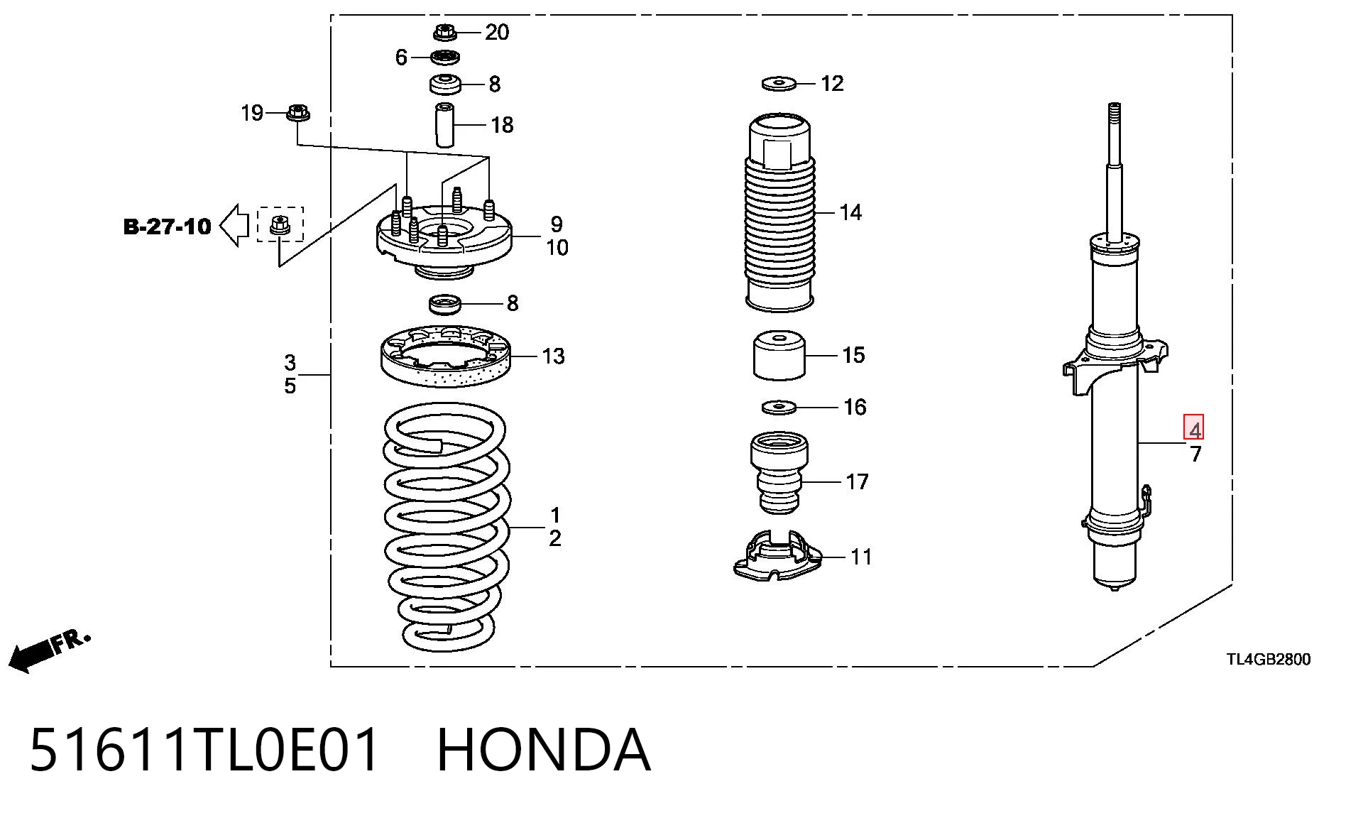 51611TL0E01 Honda