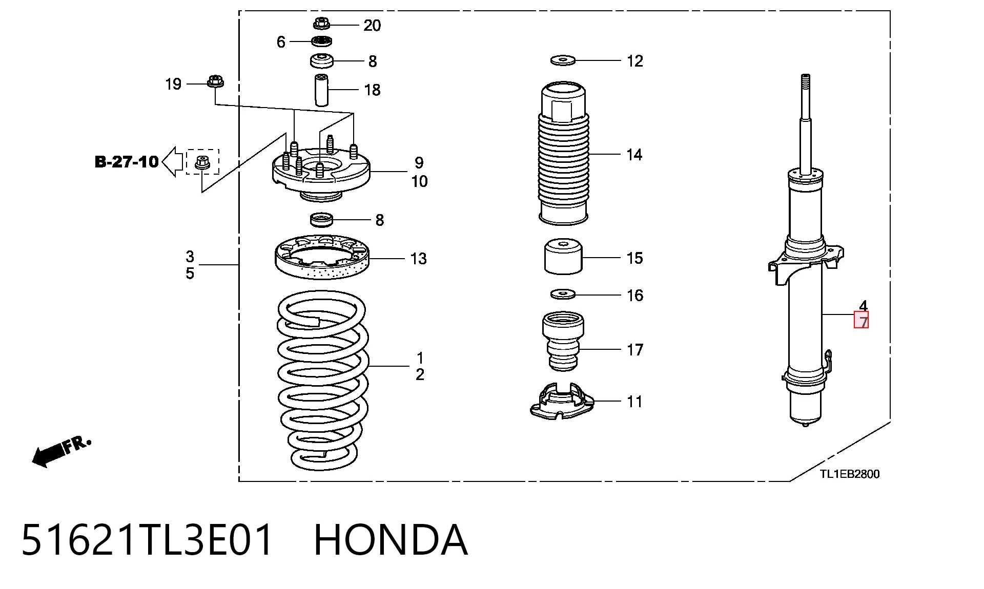 51621TL3E01 Honda