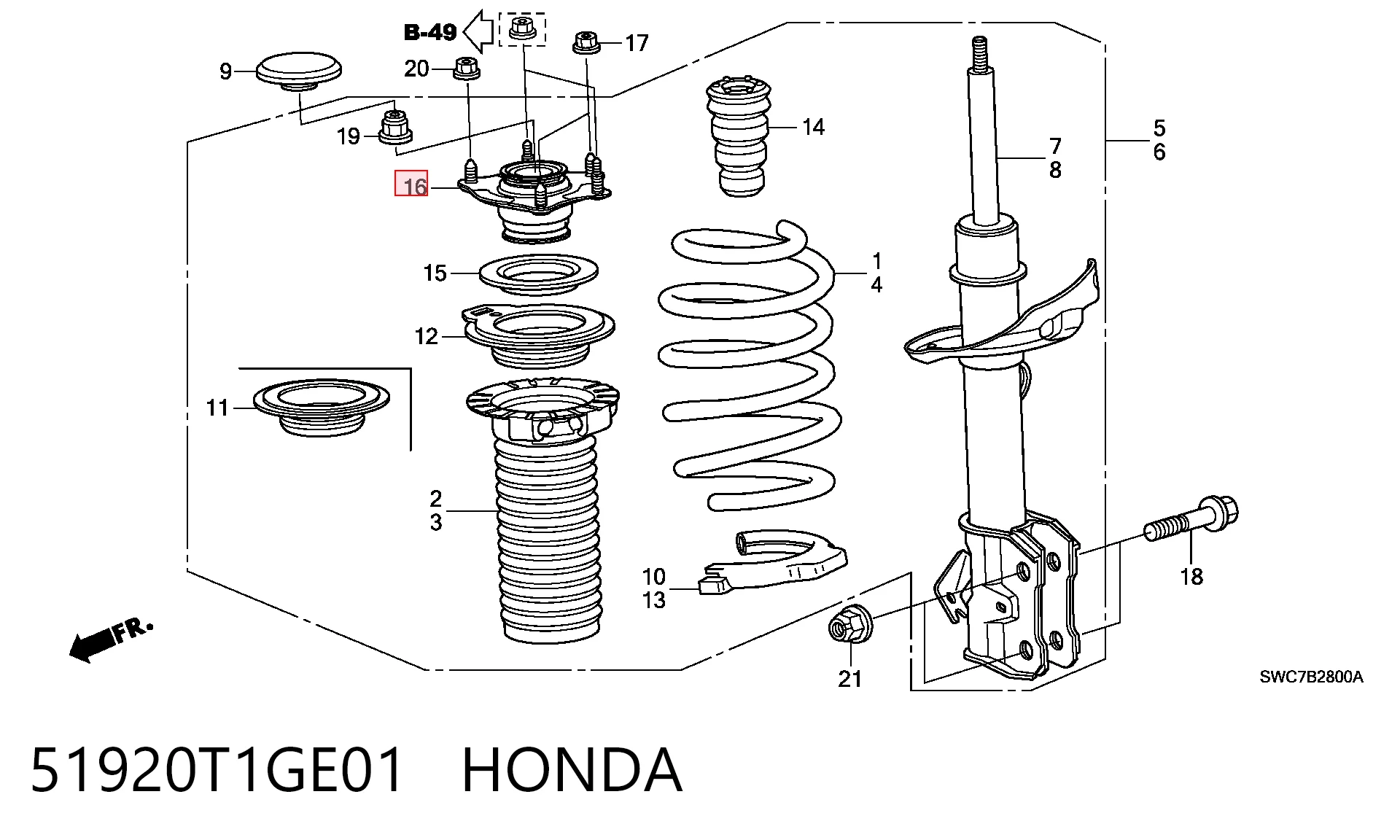51920T1GE01 Honda