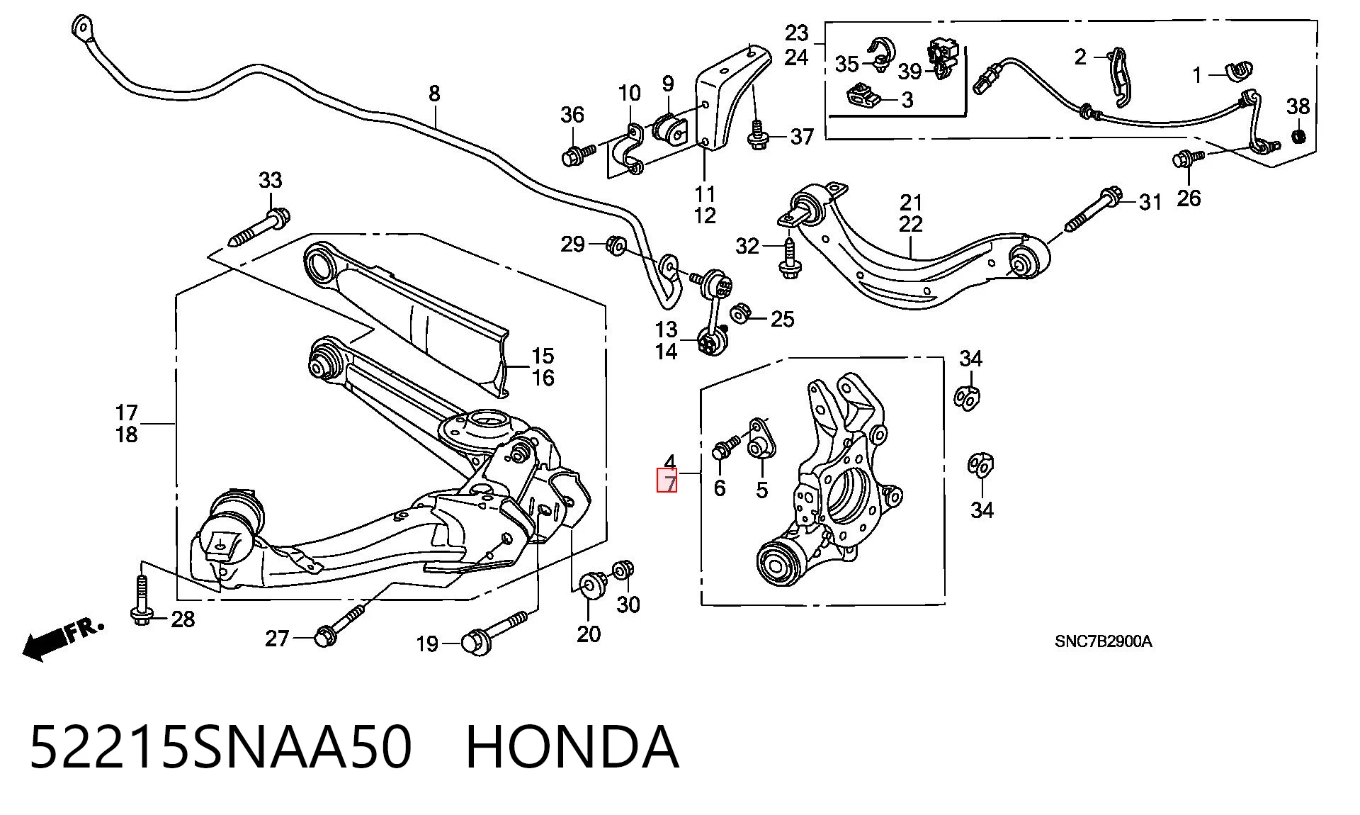 52215SNAA50 Honda