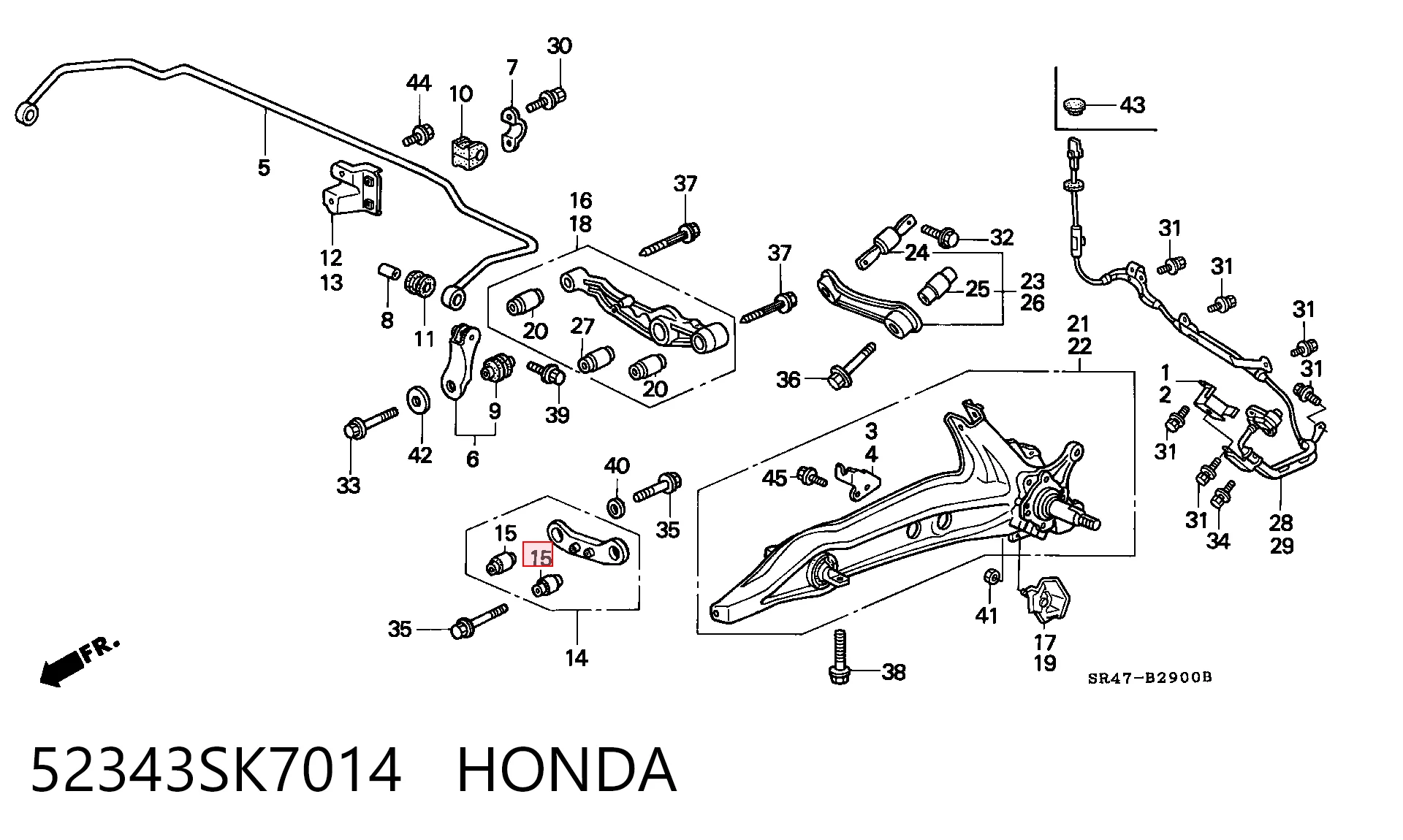 52343SK7014 Honda