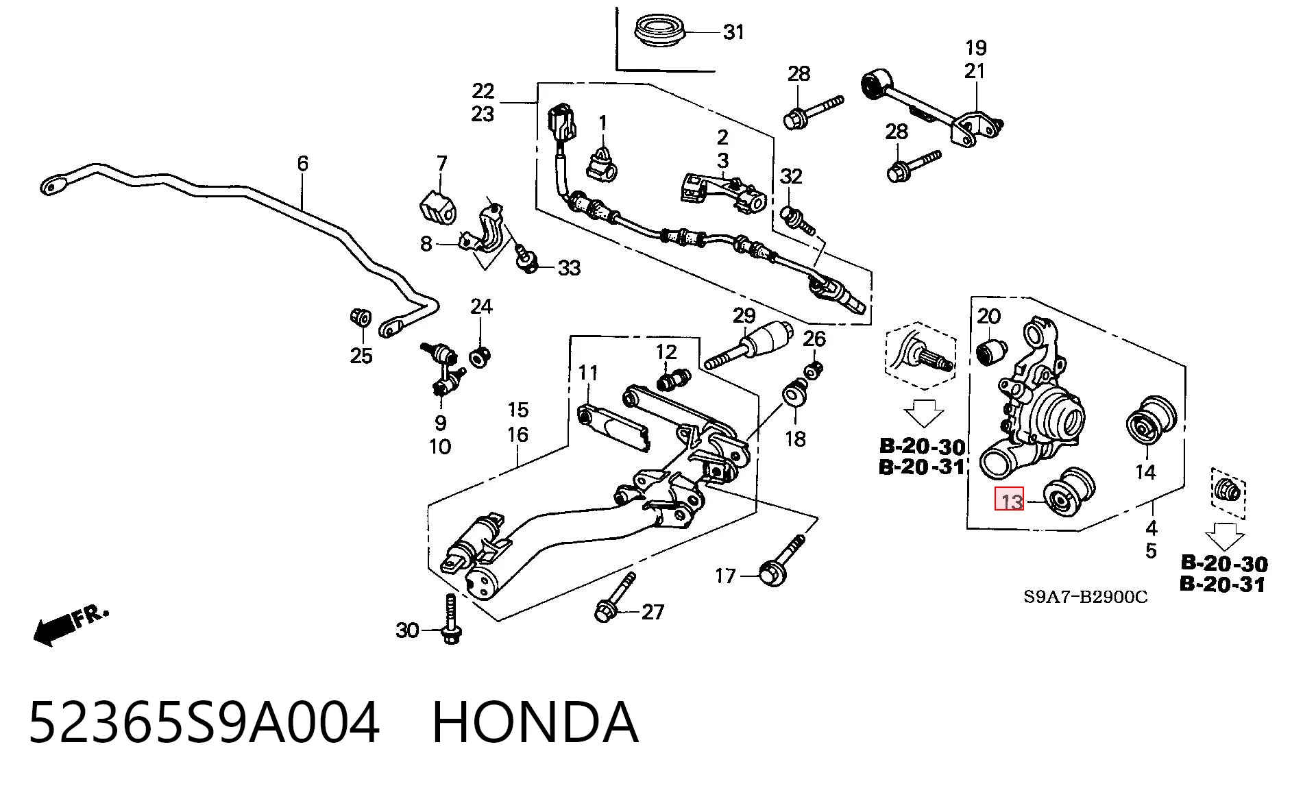 52365S9A004 Honda