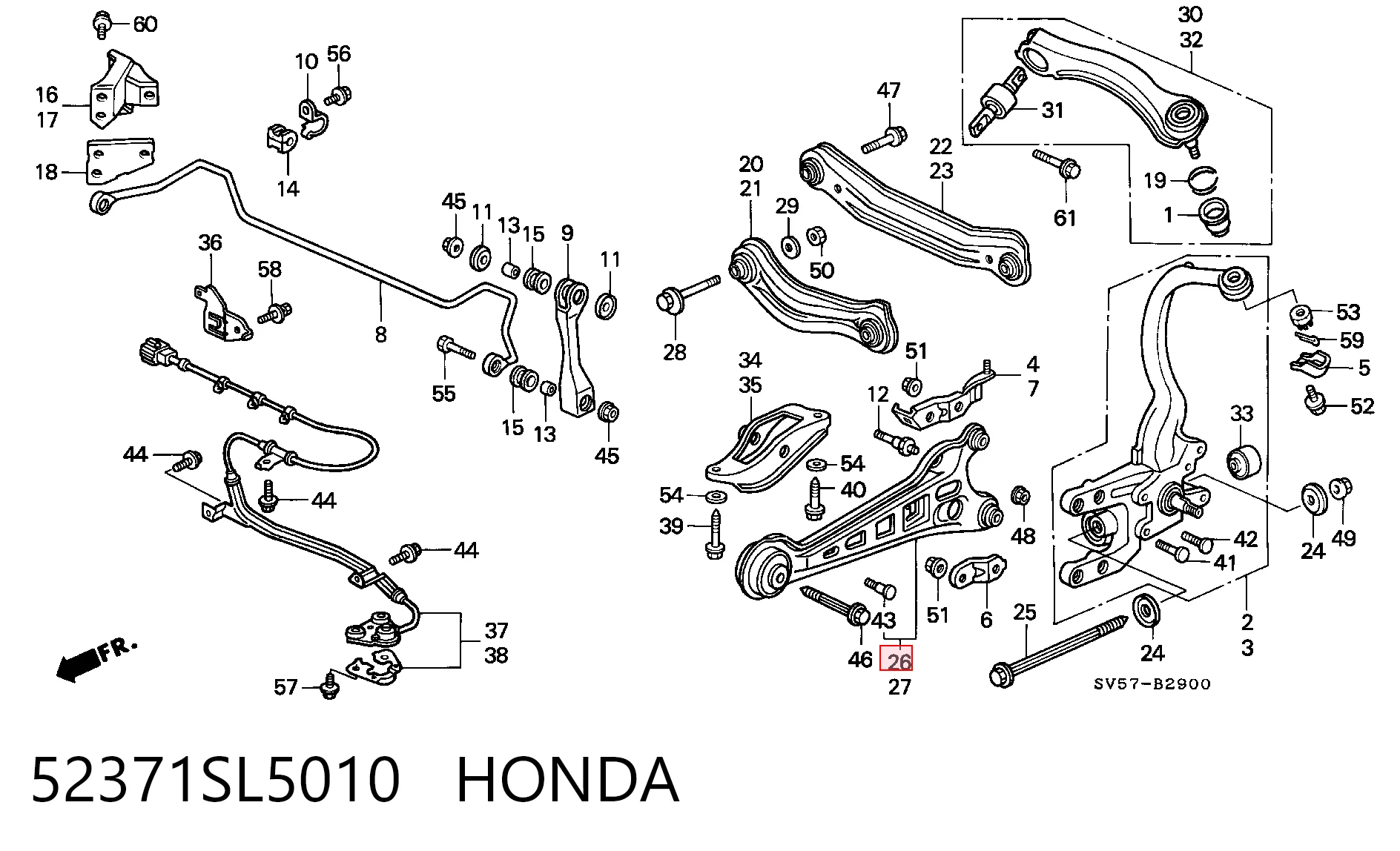 52371SL5010 Honda