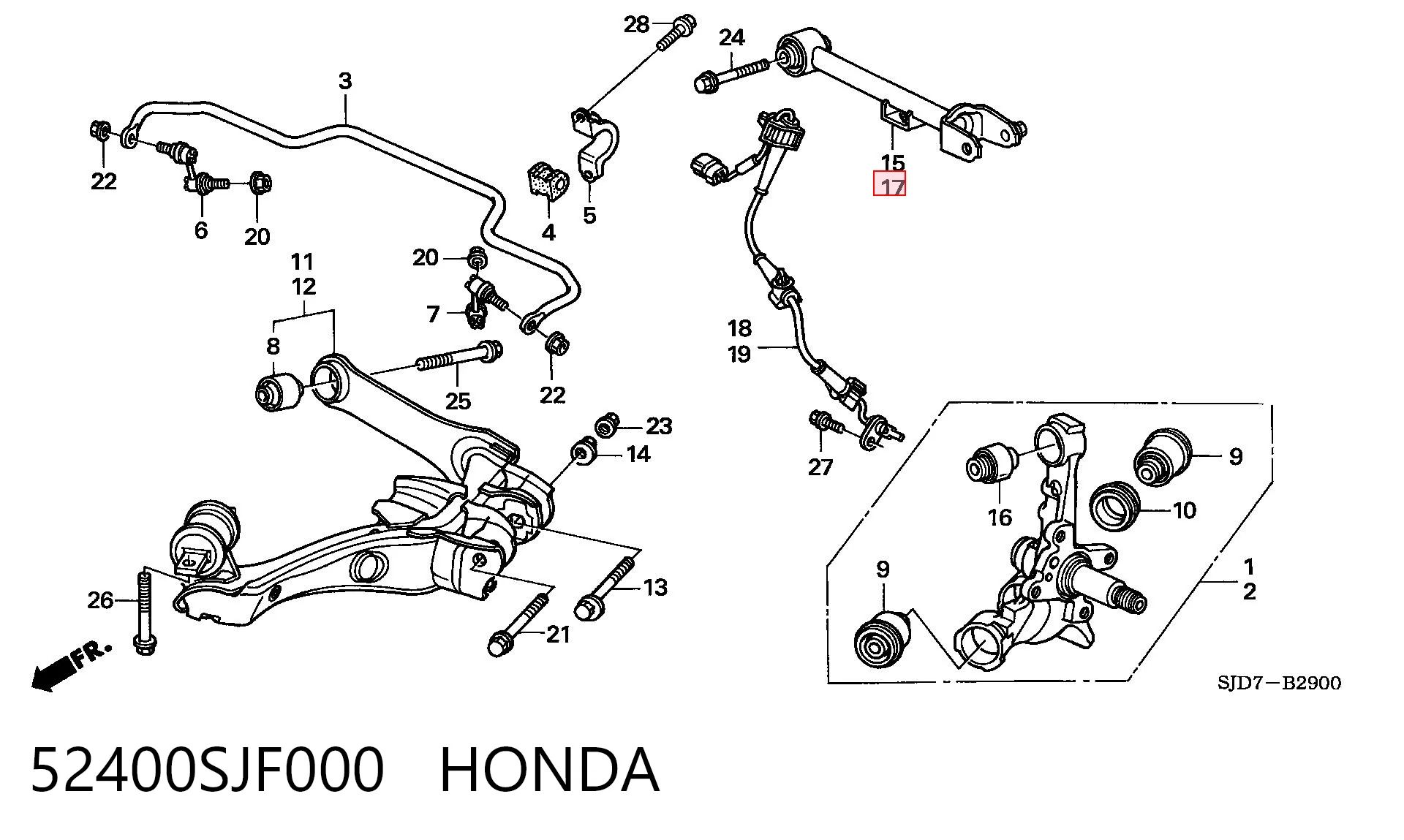 52400SJF000 Honda