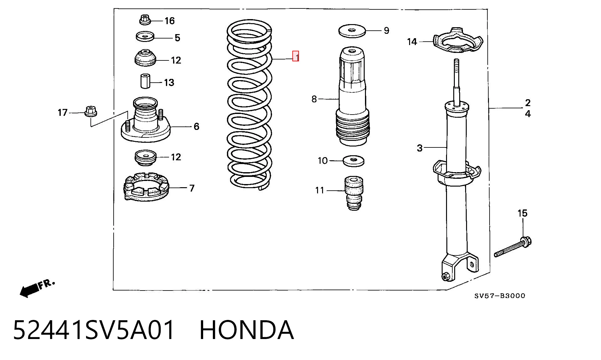 Mola traseira Honda Accord V CE ao melhor preço