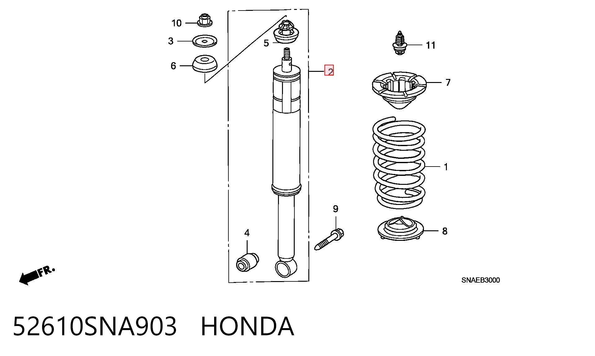 52610SNA903 Honda