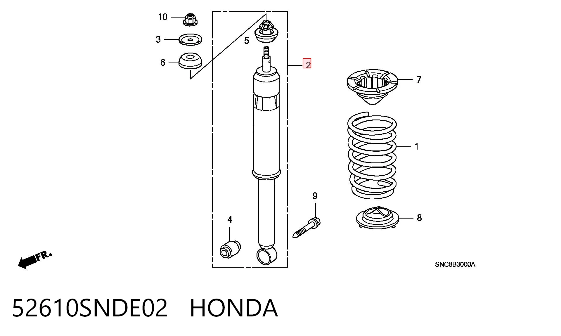 52610SNDE02 Honda