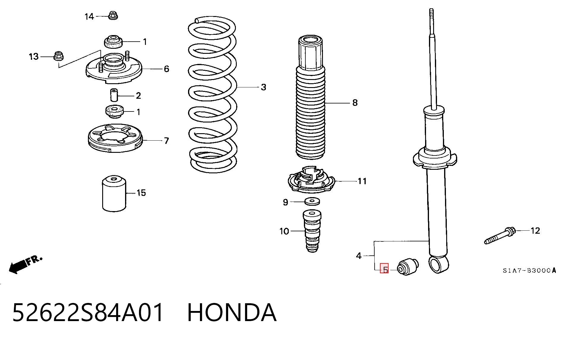 52622S84A01 Honda
