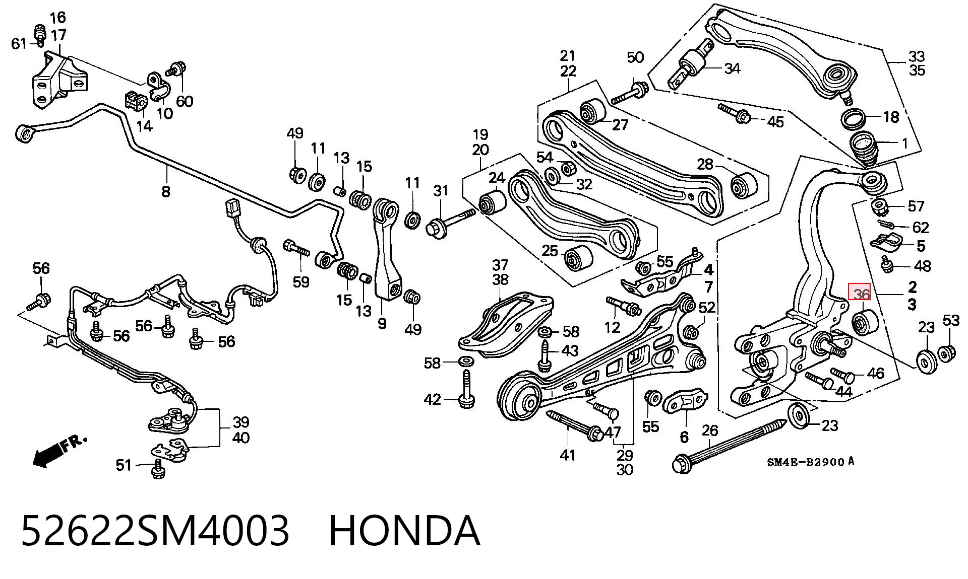 52622SM4003 Honda