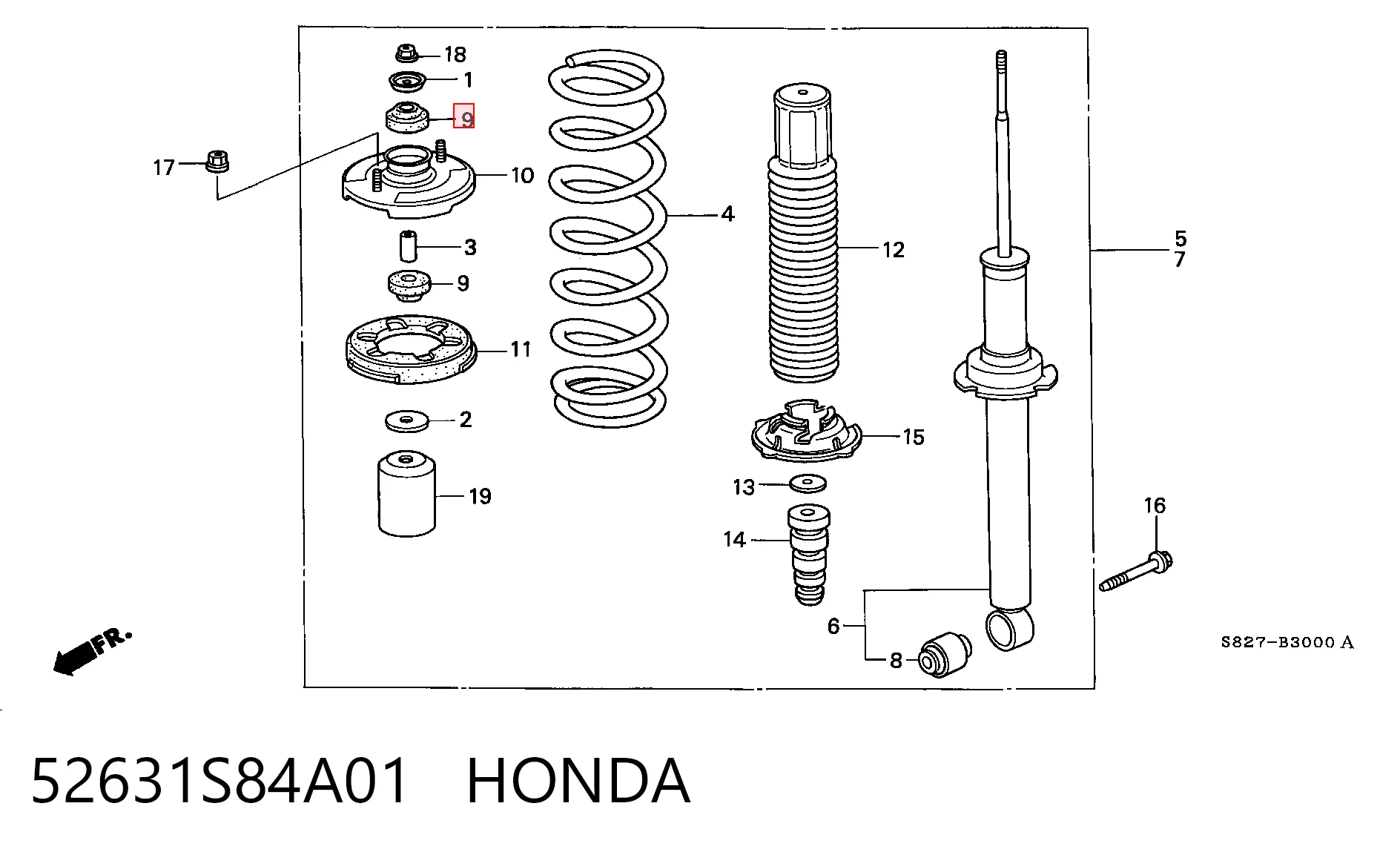 52631S84A01 Honda