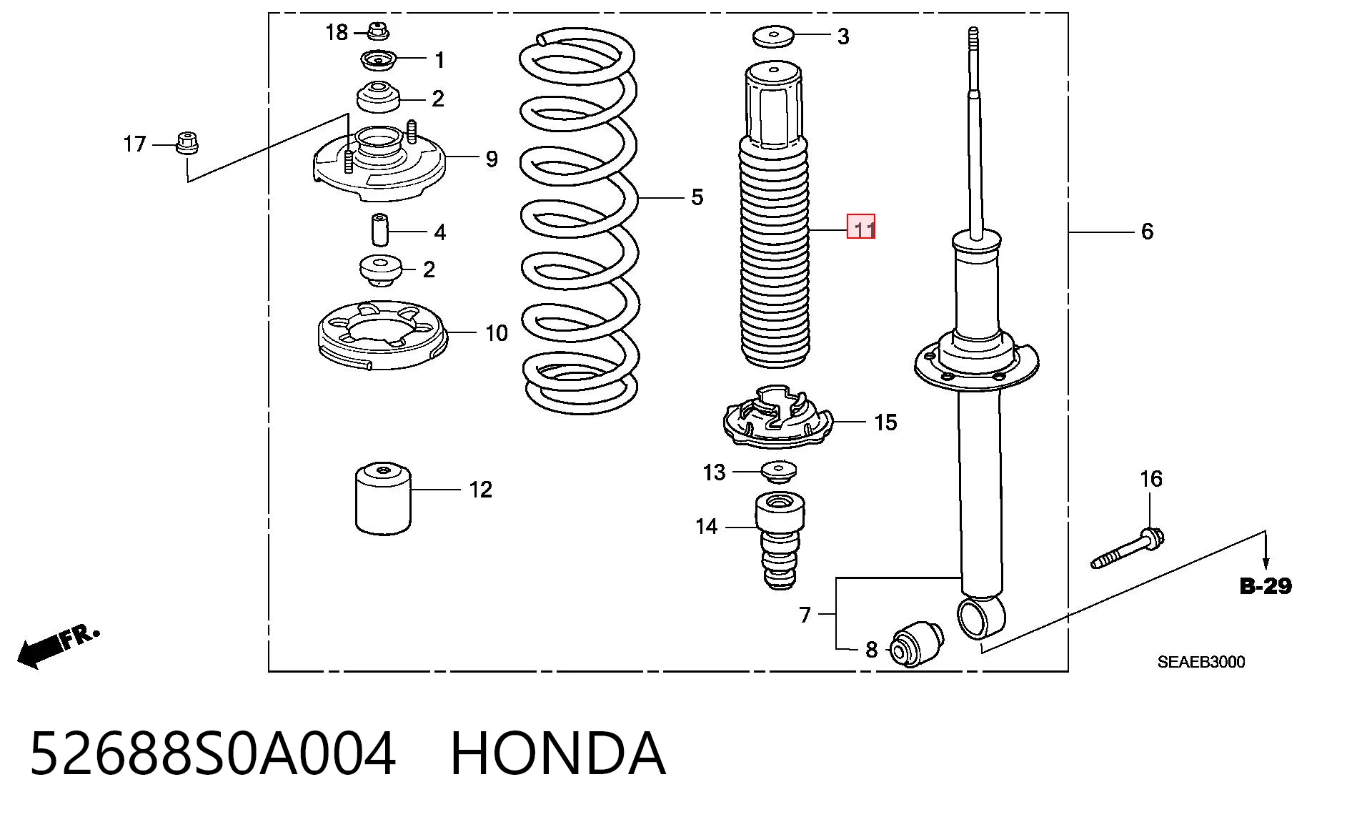 52688S0A004 Honda