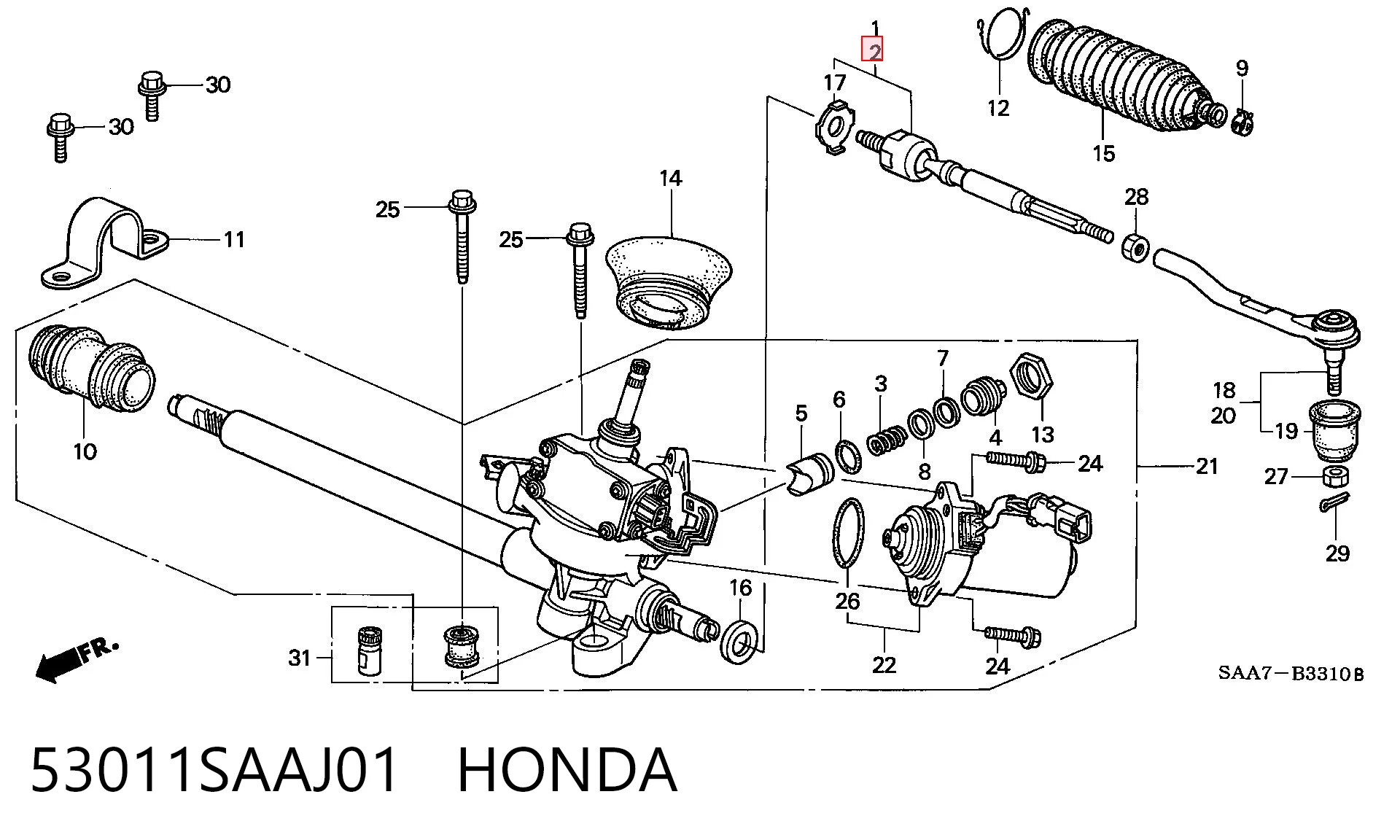 53011SAAJ01 Honda