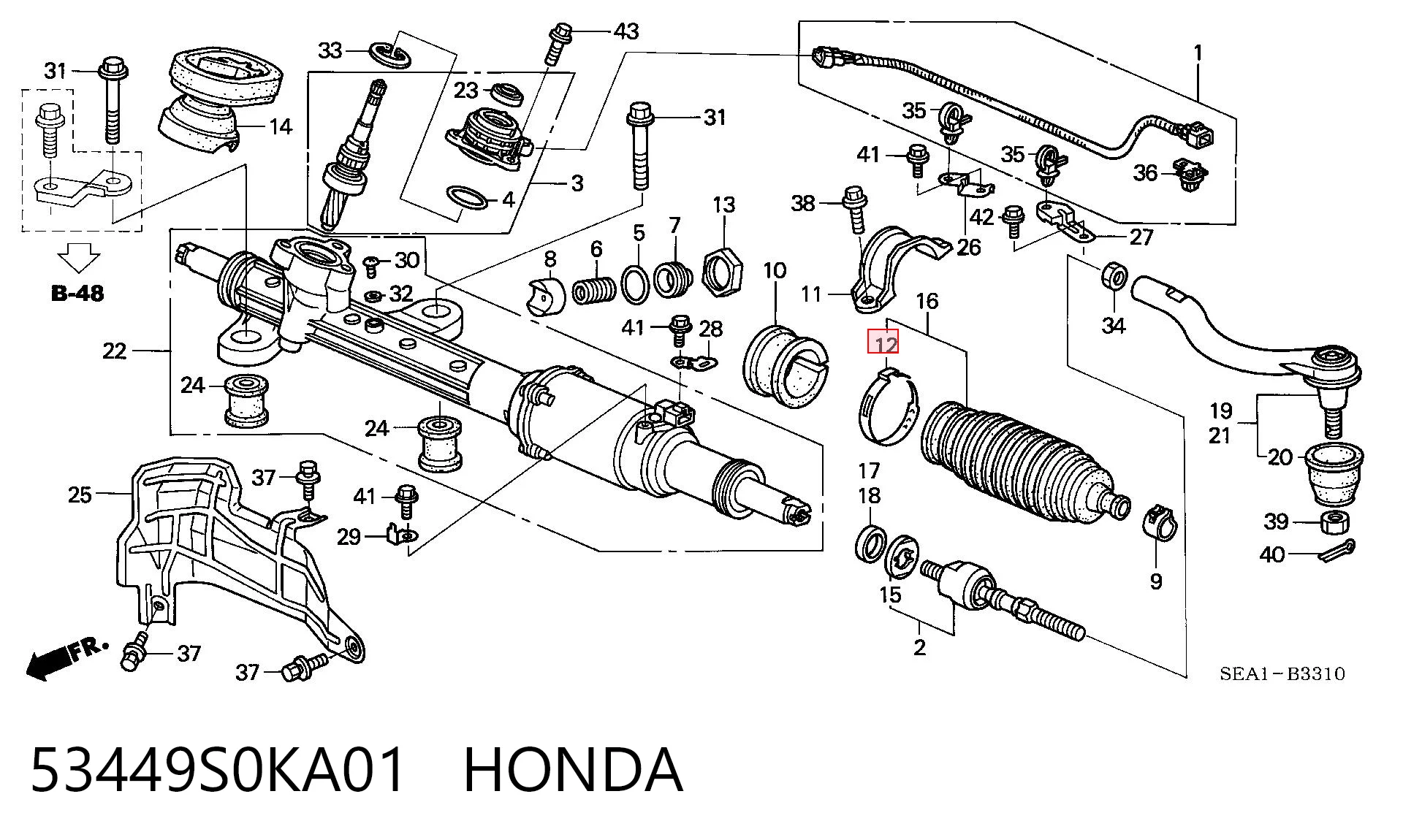 53449S0KA01 Honda