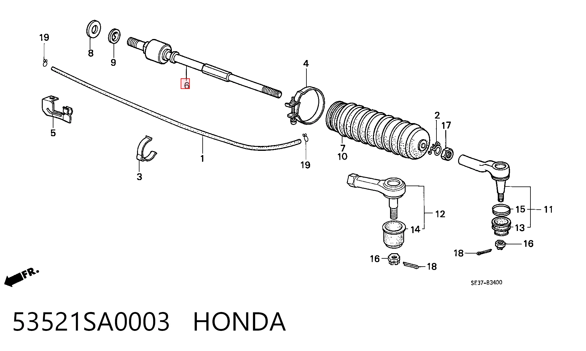  Tração de direção Honda Accord III sedan (CA4, CA5) (1985 - 1989) III