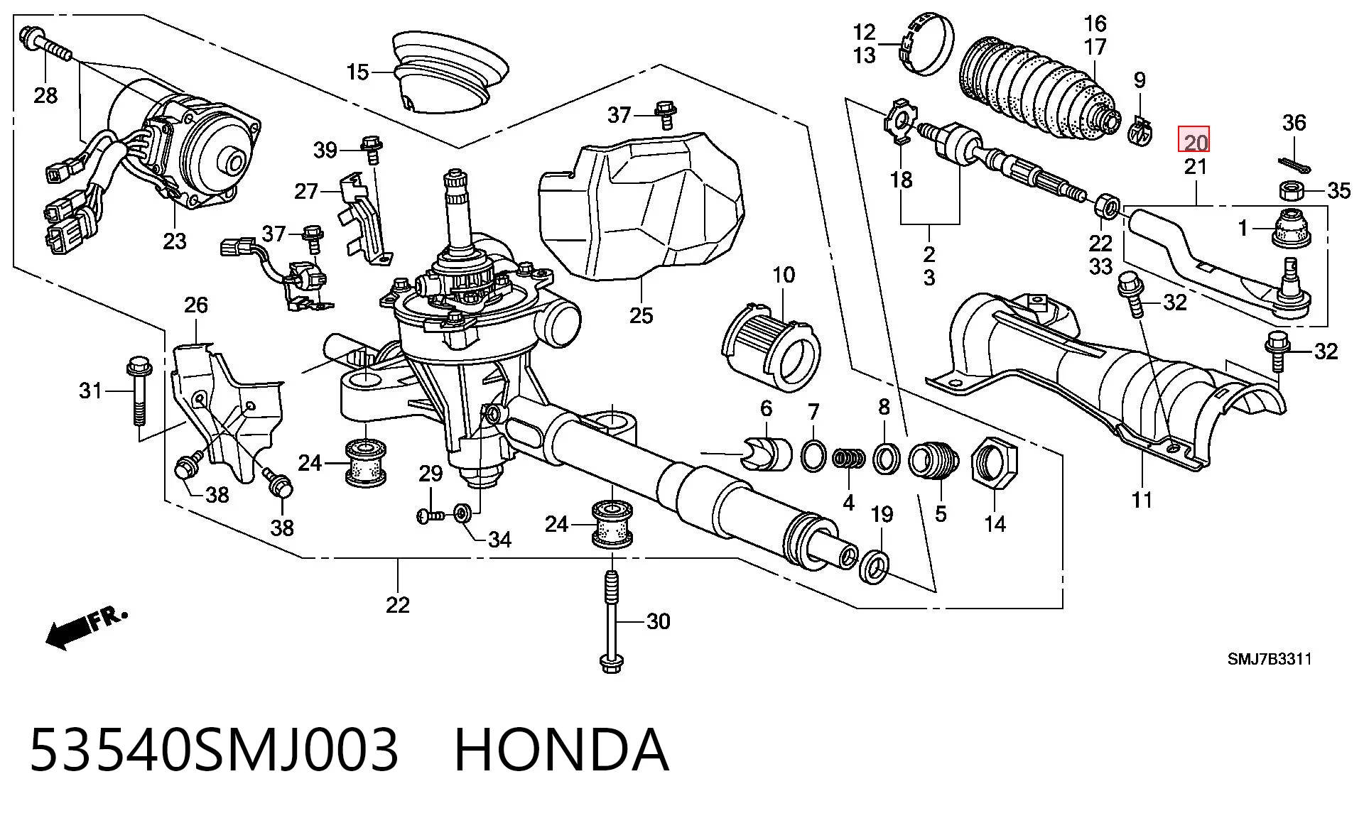 53540SMJ003 Honda