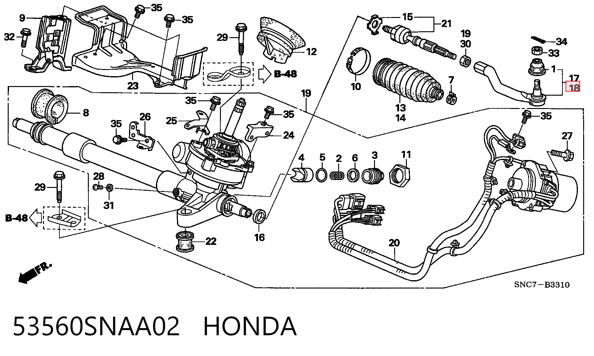 53560SNAA02 Honda