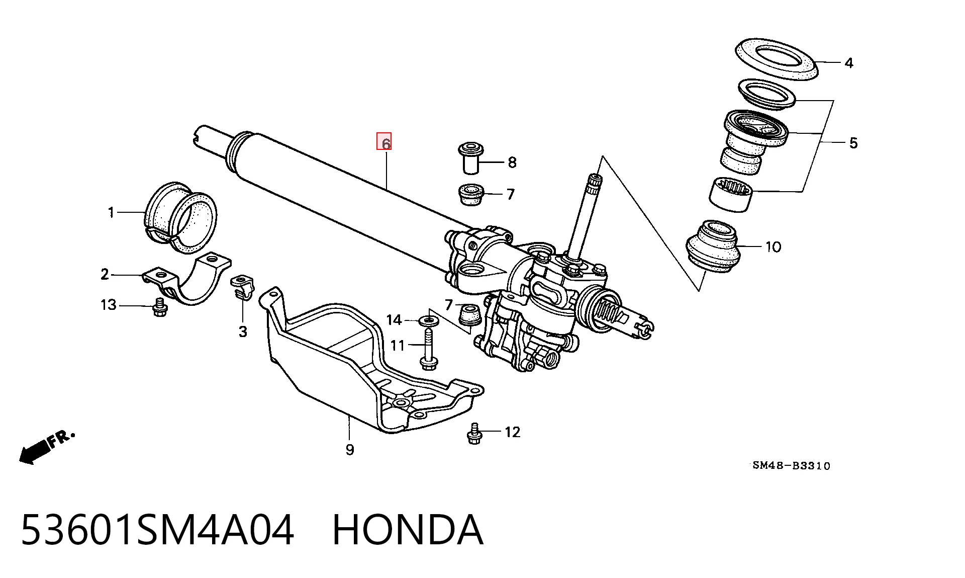 Compre Cremalheira da direção Honda Accord 5