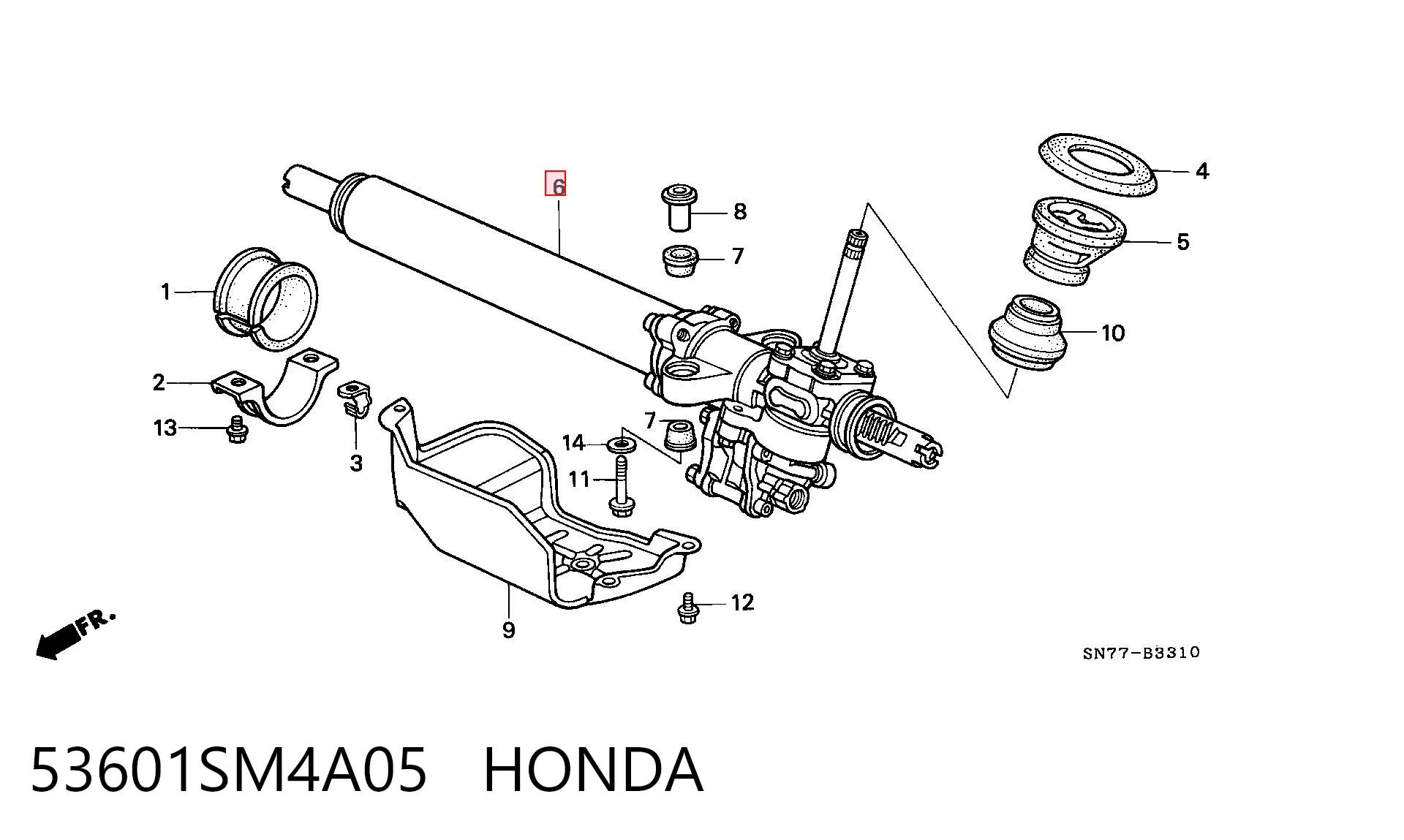 Cremalheira da direção Honda Accord preço, a partir de 155,00 USD
