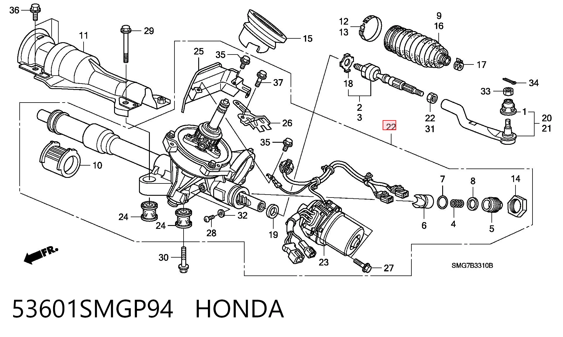 Cremalheira da direção Honda Civic preço, a partir de 168,55 USD
