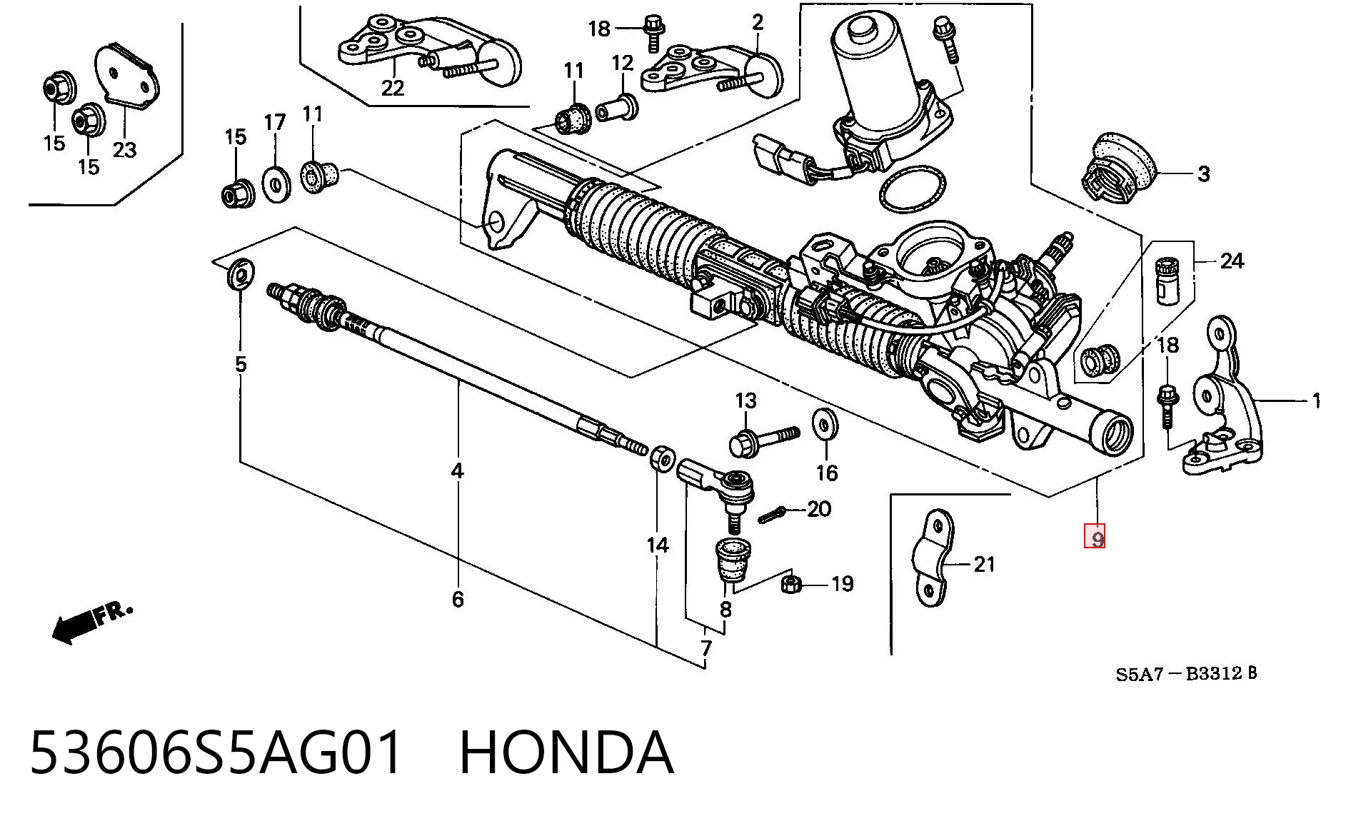 53606S5AG01 Honda